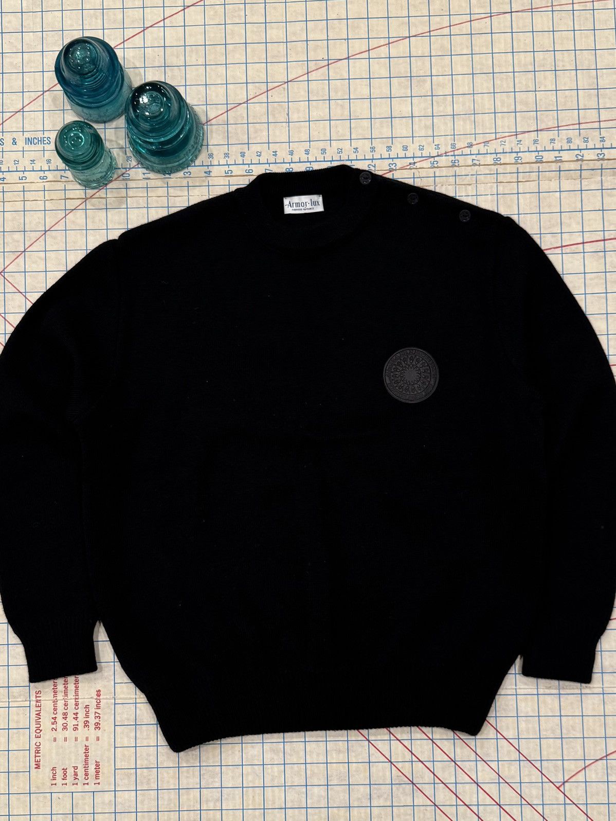 Armor-Lux Armor-Lux Men’s Sailor Sweater Black Fits Size Large Size US L / EU 52-54 / 3 - 2 Thumbnail
