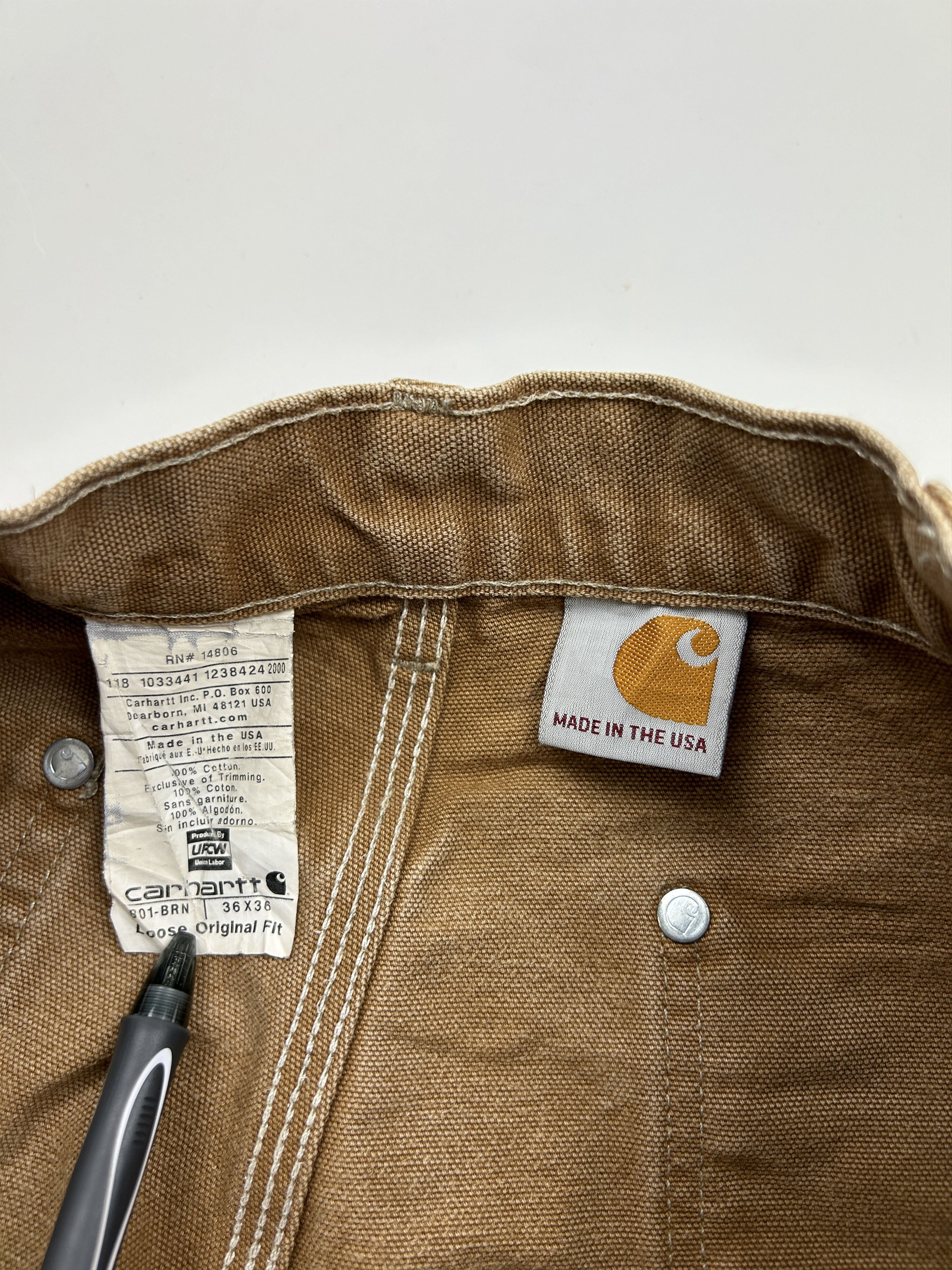 Carhartt Vintage Carhartt Canvas Double Knee Fit Pants Size 34W Size US 34 / EU 50 - 3 Thumbnail