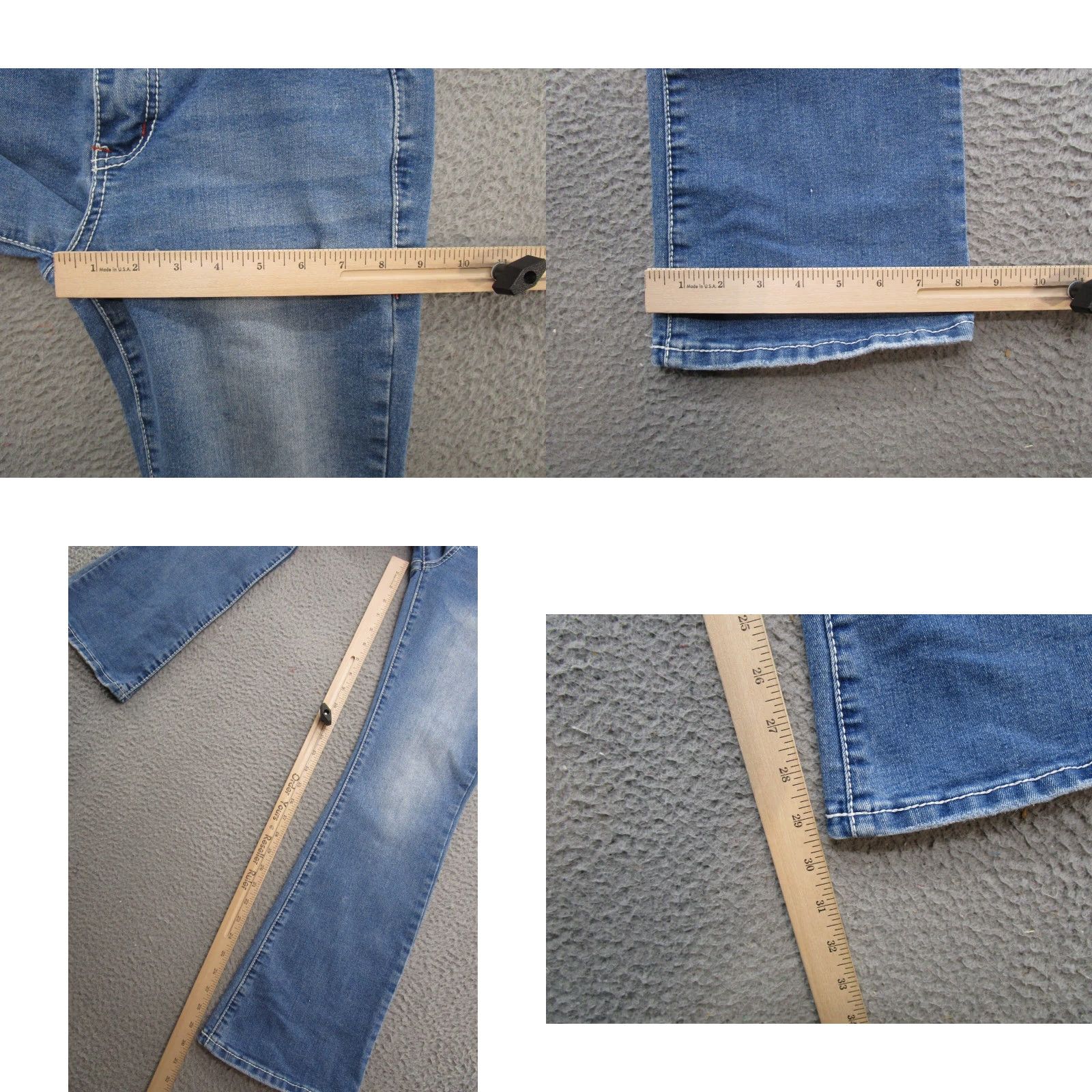 Market Thread Market Women's Blue Stretch Denim Bootcut Jeans Size 7/28 Size 28" / US 6 / IT 42 - 8 Thumbnail