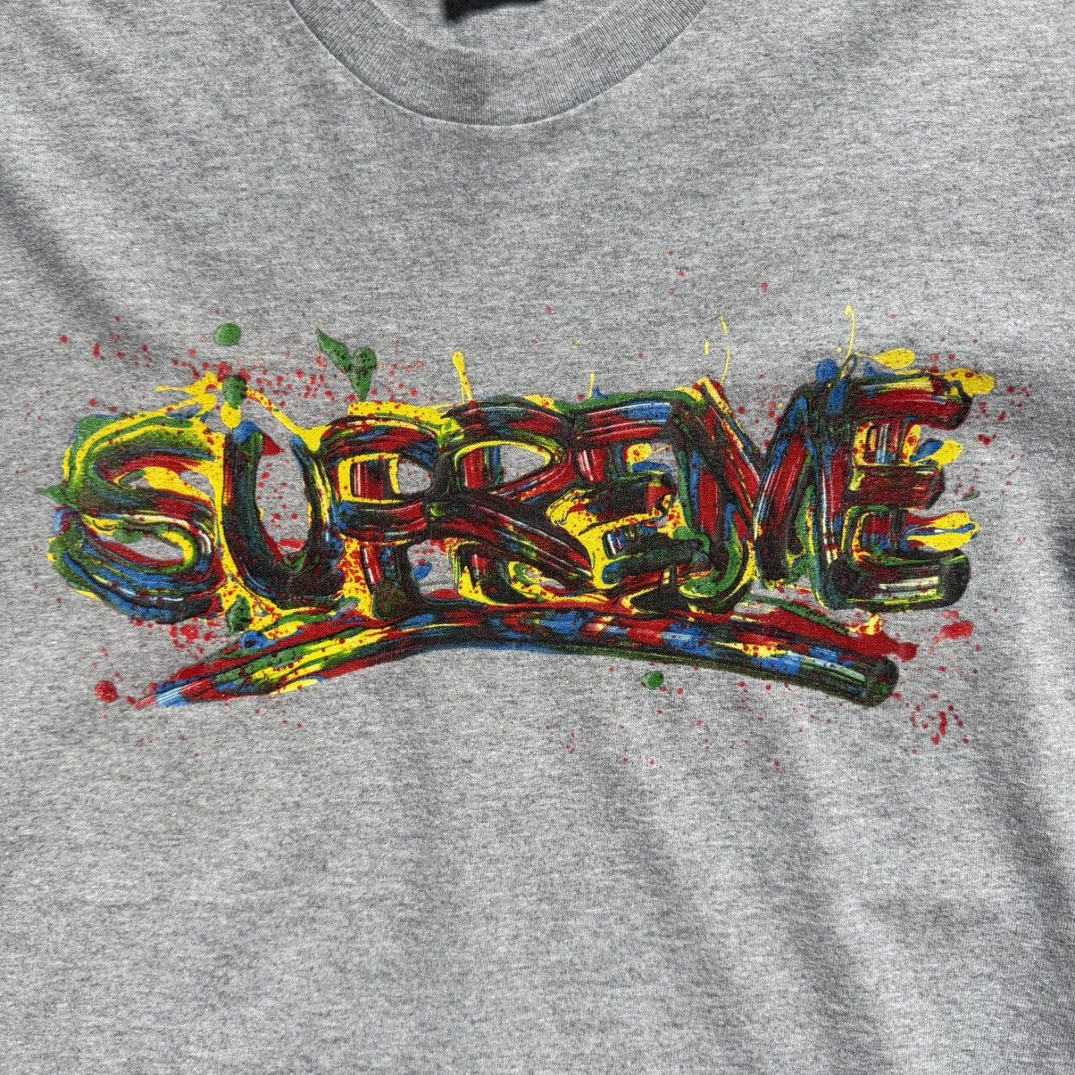 Supreme Supreme Paint Logo SS20 T-Shirt Heather Grey Size US M / EU 48-50 / 2 - 4 Thumbnail