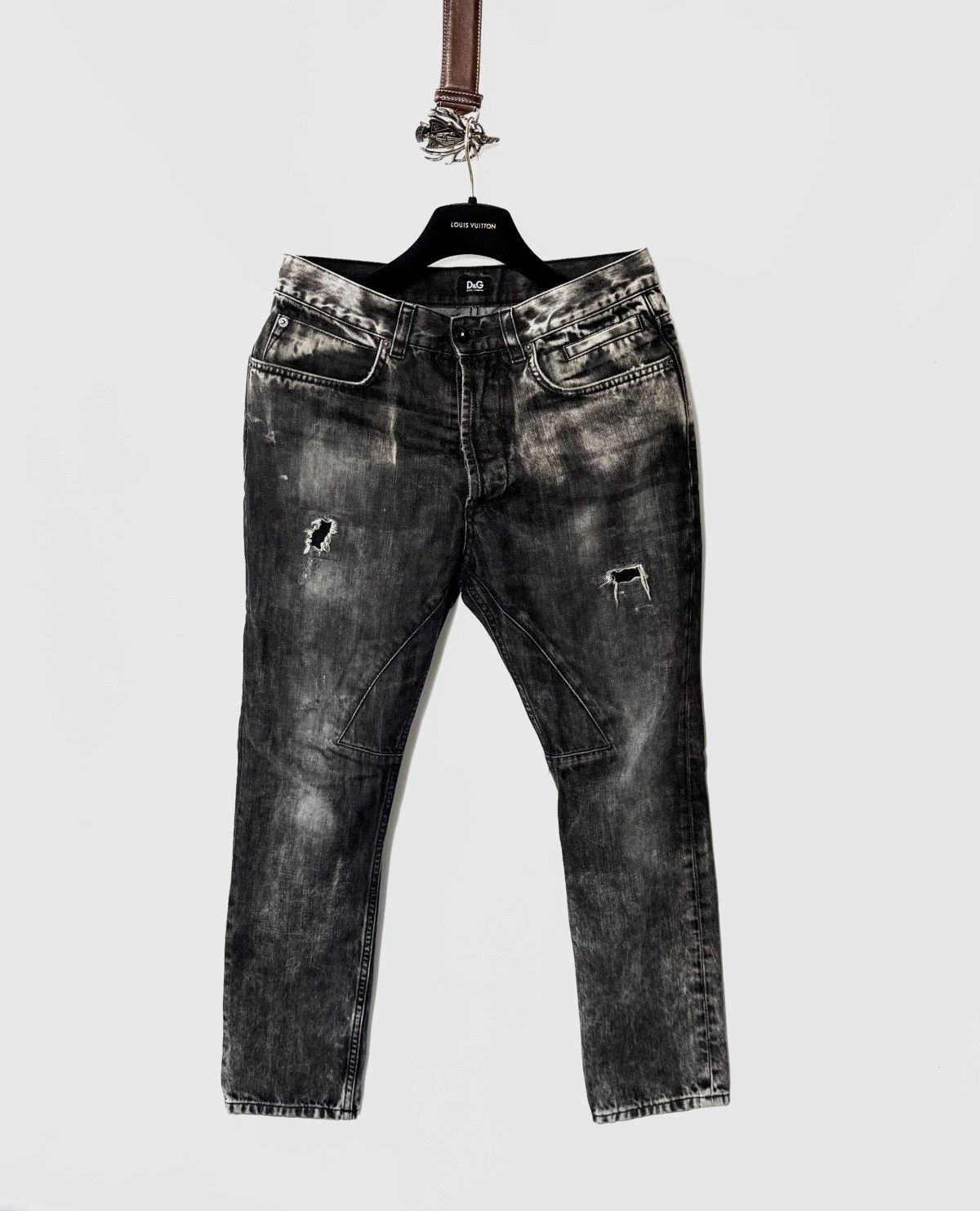 Dolce Gabbana Biker Denim Jeans