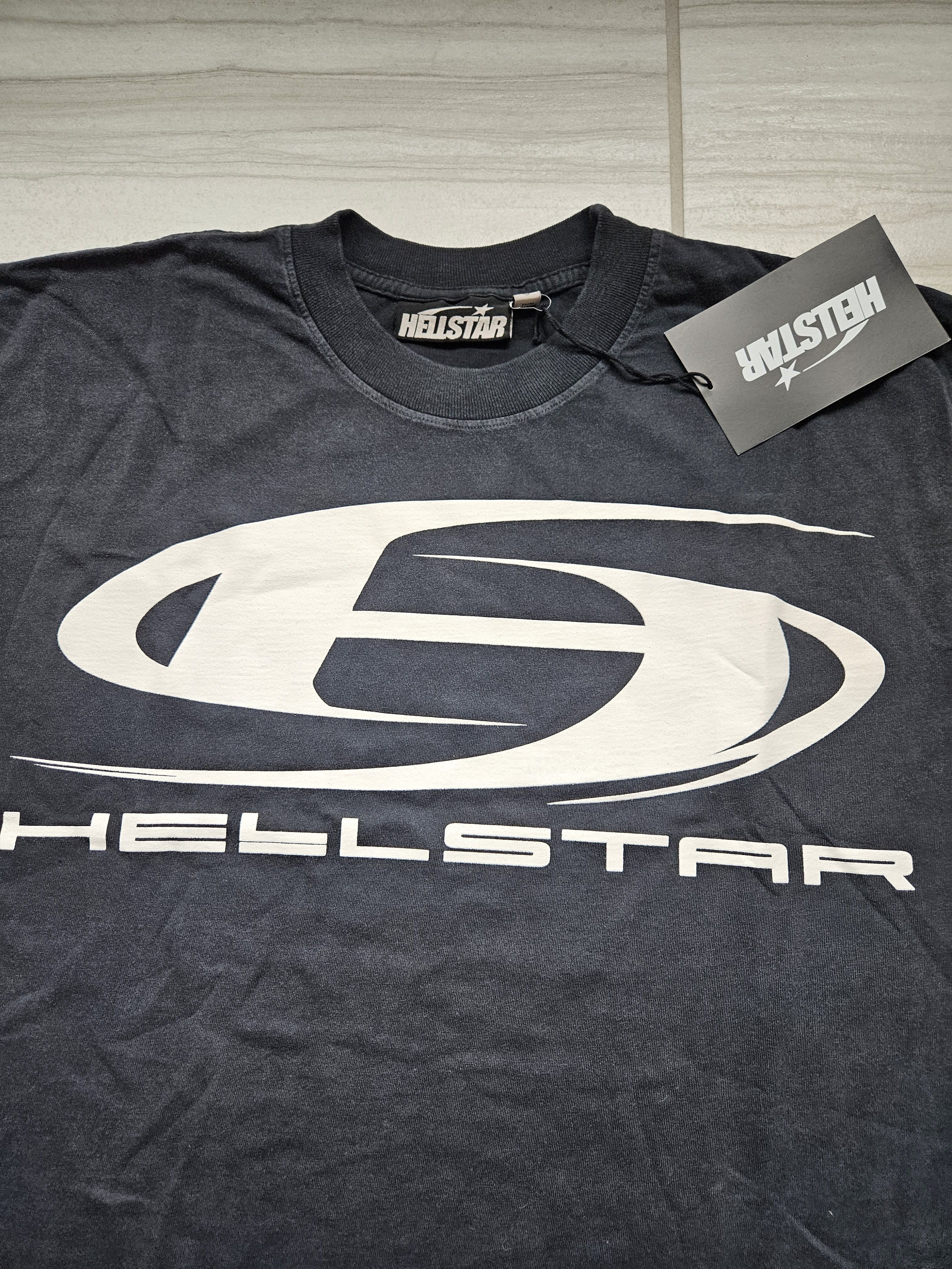 HELLSTAR Oval H Logo Black T Shirt Size US L / EU 52-54 / 3 - 3 Thumbnail