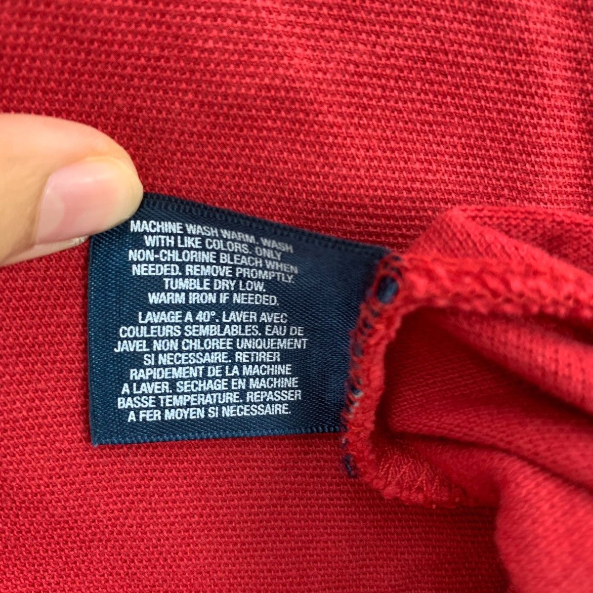 Polo Ralph Lauren Vintage POLO RALPH LAUREN Small Pony Red Tee Shirt Top Size S / US 4 / IT 40 - 9 Thumbnail