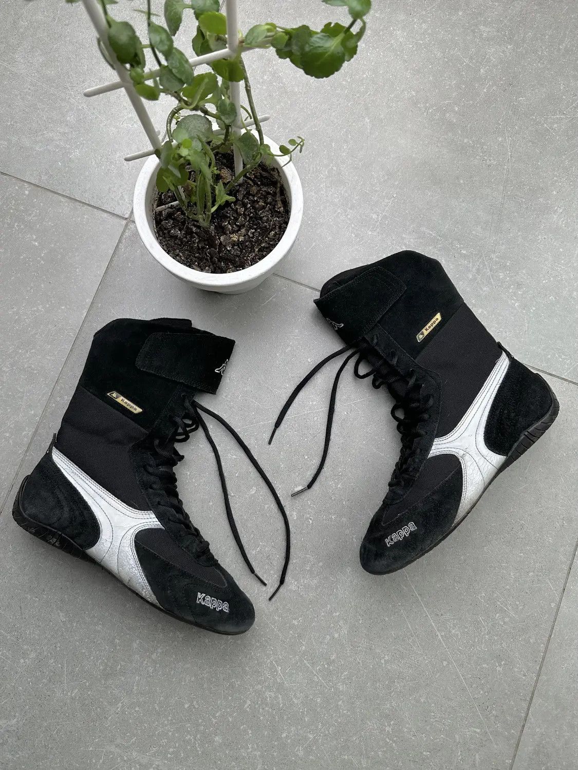 image of Avant Garde x Kappa Vintage Racing Boots in Black, Women's (Size 9)