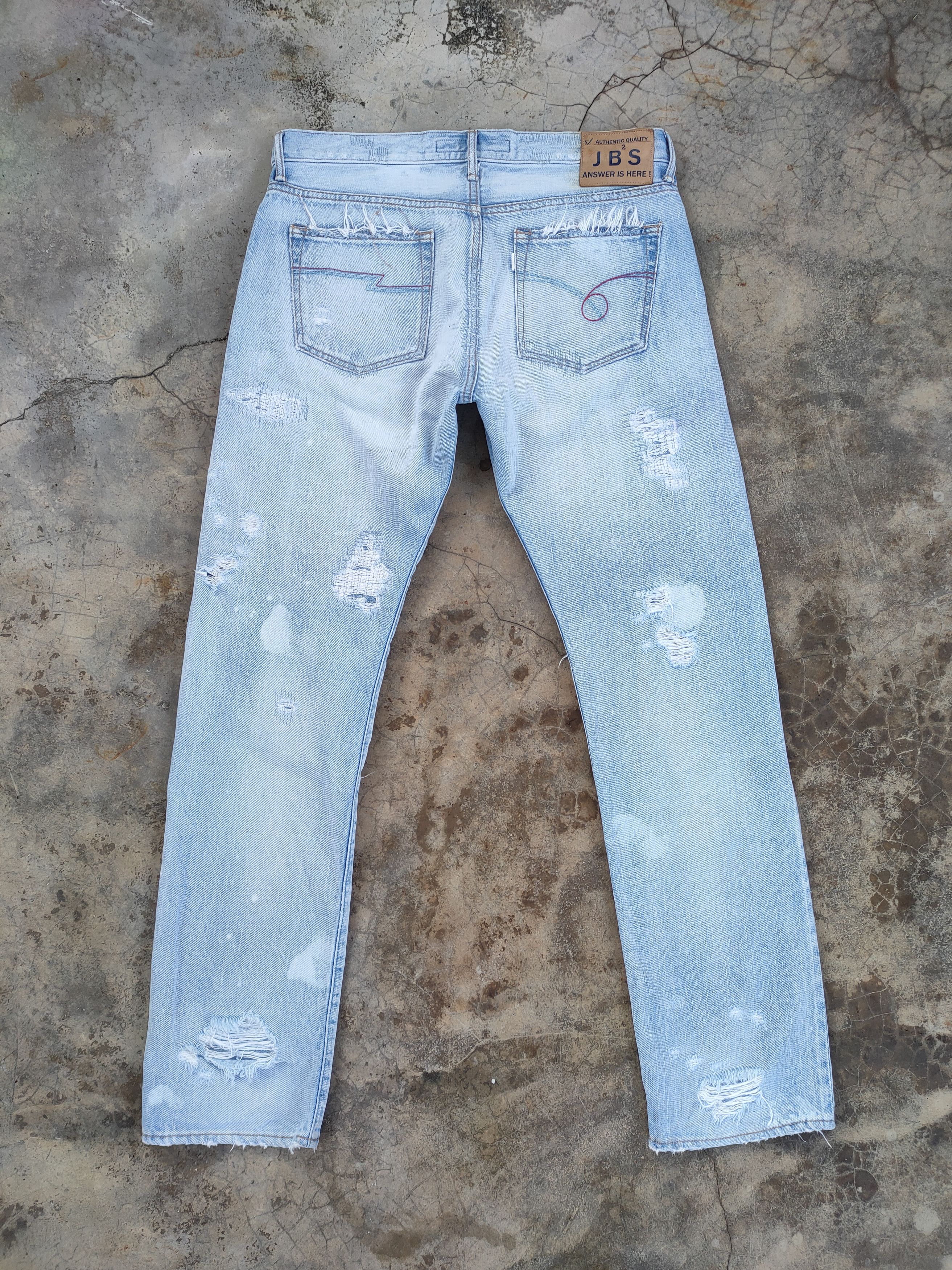 Blue Blue Japan # VINTAGE JAPAN BLUE FADED DISTRESSED JEANS PANTS Size US 34 / EU 50 - 1 Thumbnail
