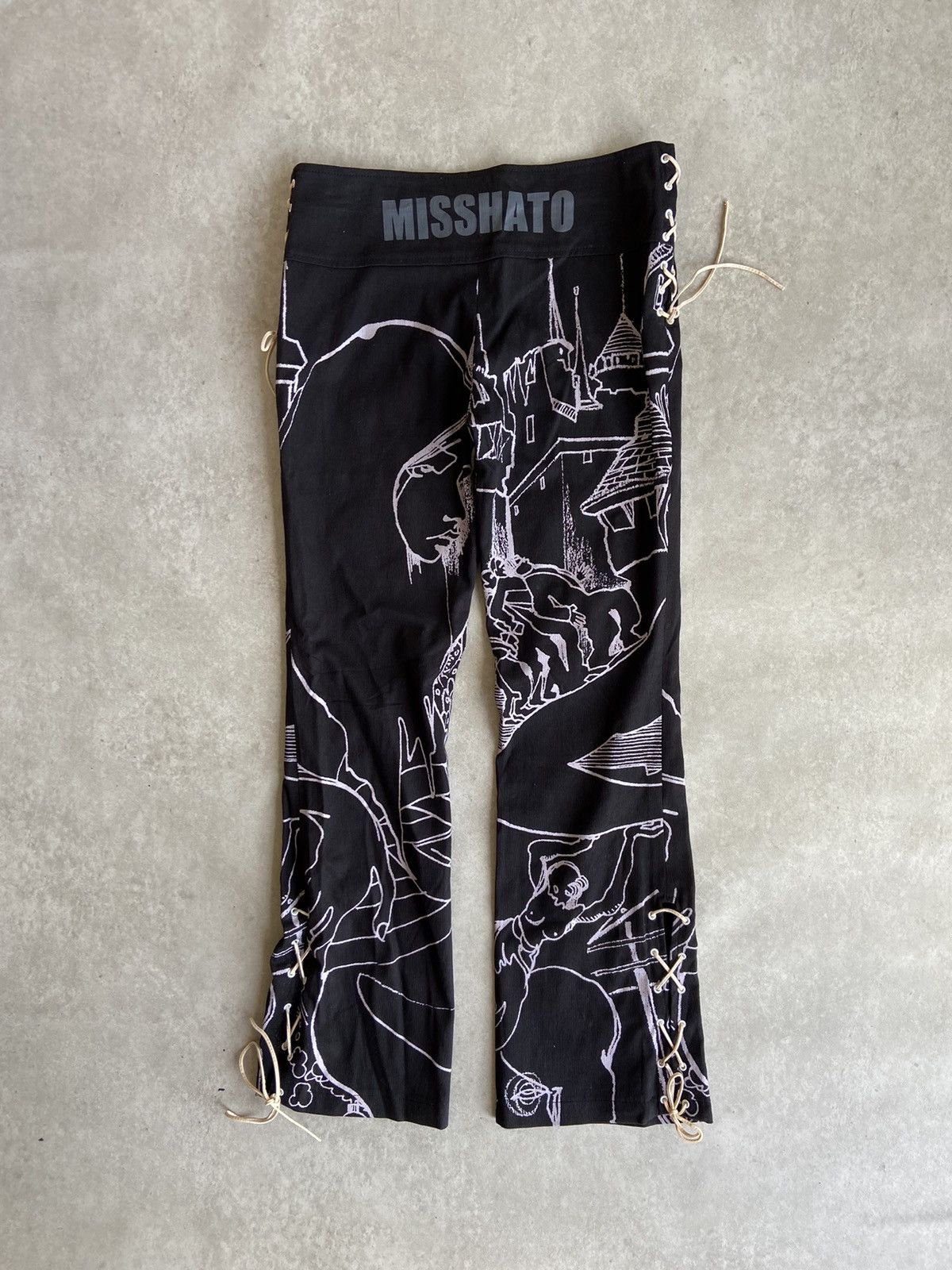 Designer × If Six Was Nine × Le Grande Bleu (L.G.B.) Misshato Japanese Art Printed Pants Size US 28 / EU 44 - 1 Thumbnail