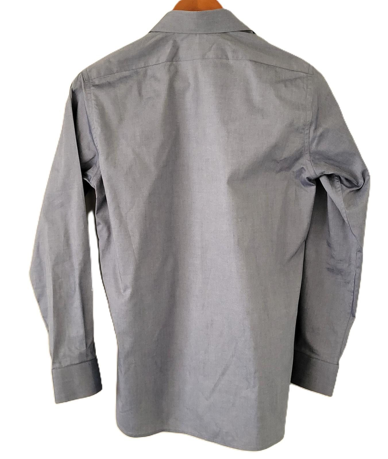 Other Kam Lamar Men's S Button Shirt Gray Star Patch Upcycled Size US S / EU 44-46 / 1 - 5 Thumbnail