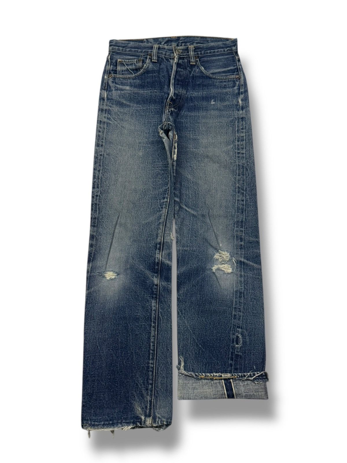 Denime Vintage 90s Denime Lot 221 Japanese Selvedge Denim Jeans W27 Size US 27 - 2 Thumbnail