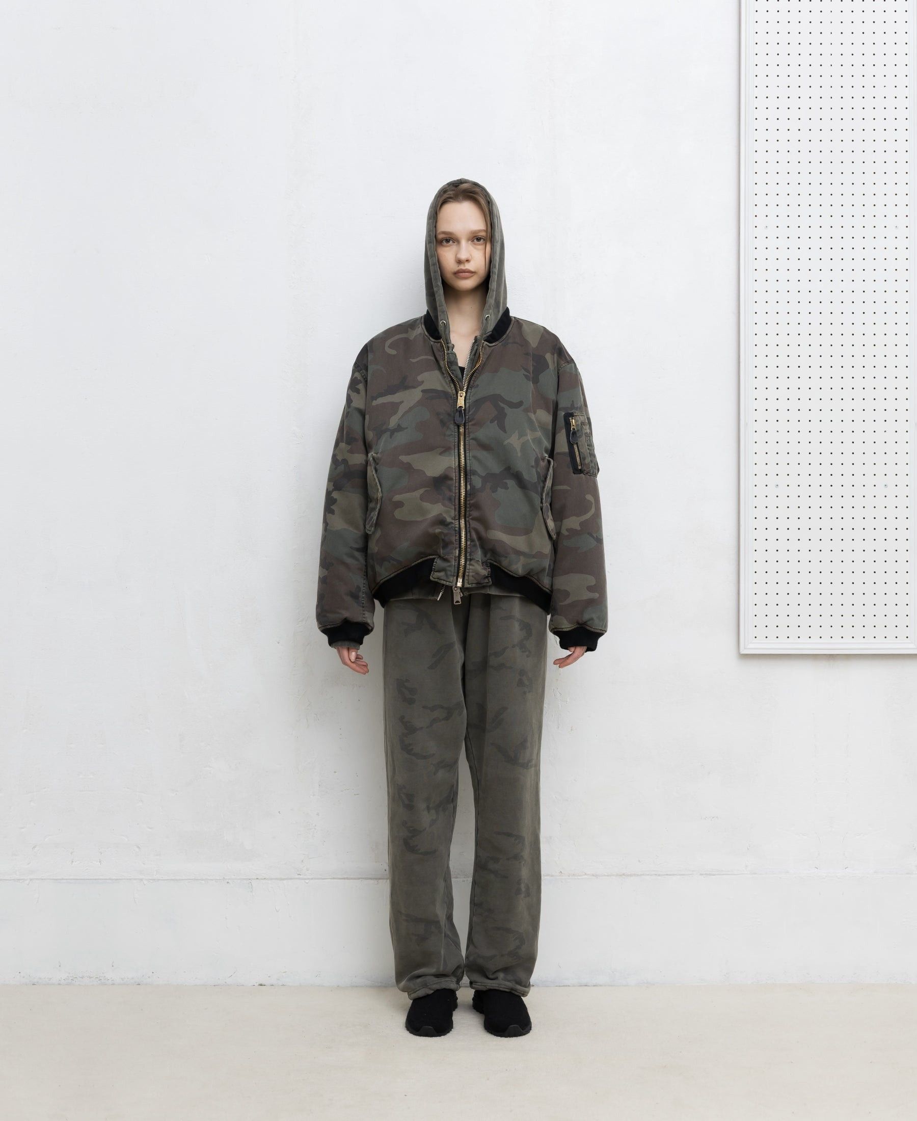 Fostex Garments FOSTEX ANTIQUE WASH DOUBLE FACE CAMO BOMBER JACKET Size US XL / EU 56 / 4 - 8 Thumbnail