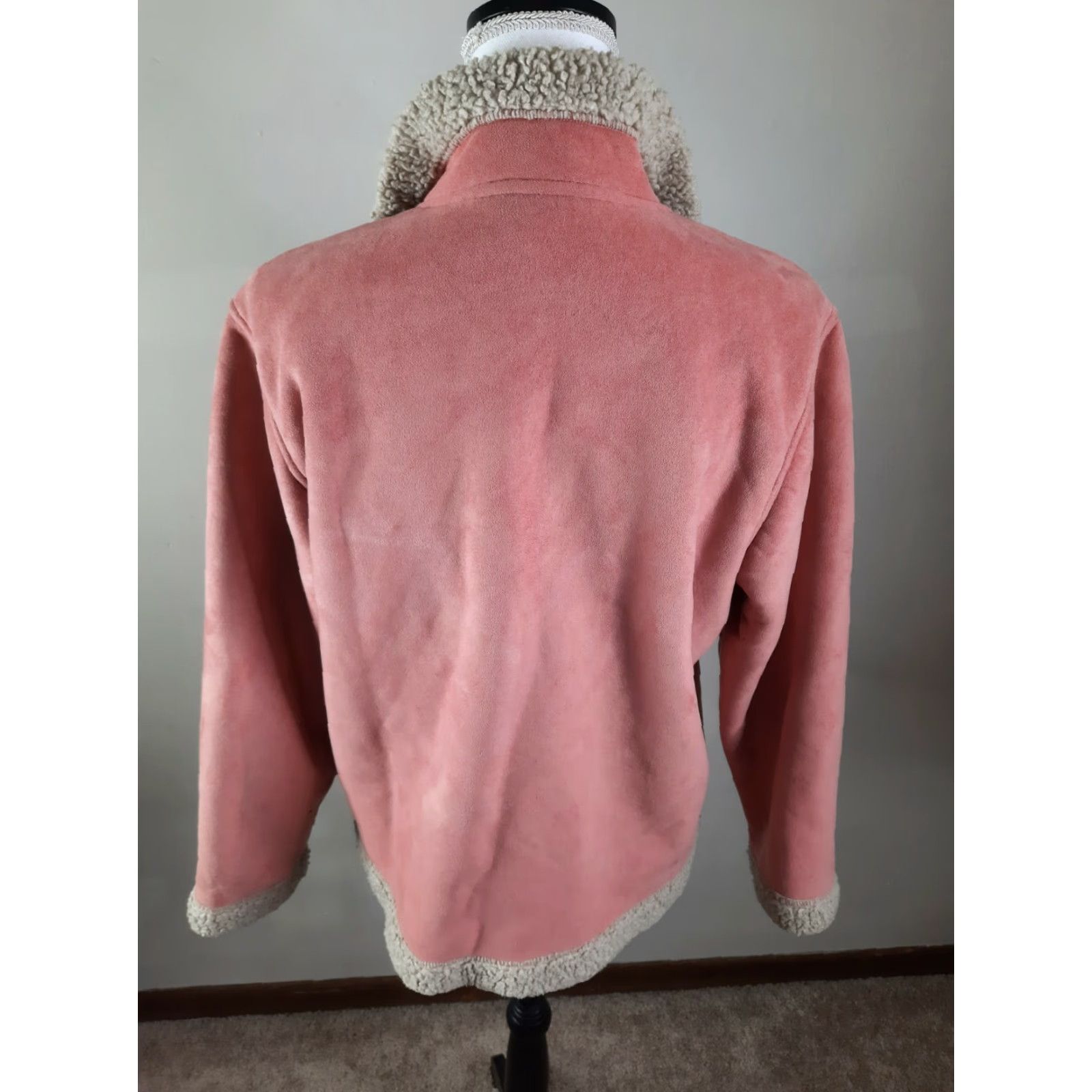 Vintage VINTAGE Woolrich Women's Coat Jacket Pink Faux Suede Sherpa Lined Size M Bomber Size M / US 6-8 / IT 42-44 - 7 Thumbnail