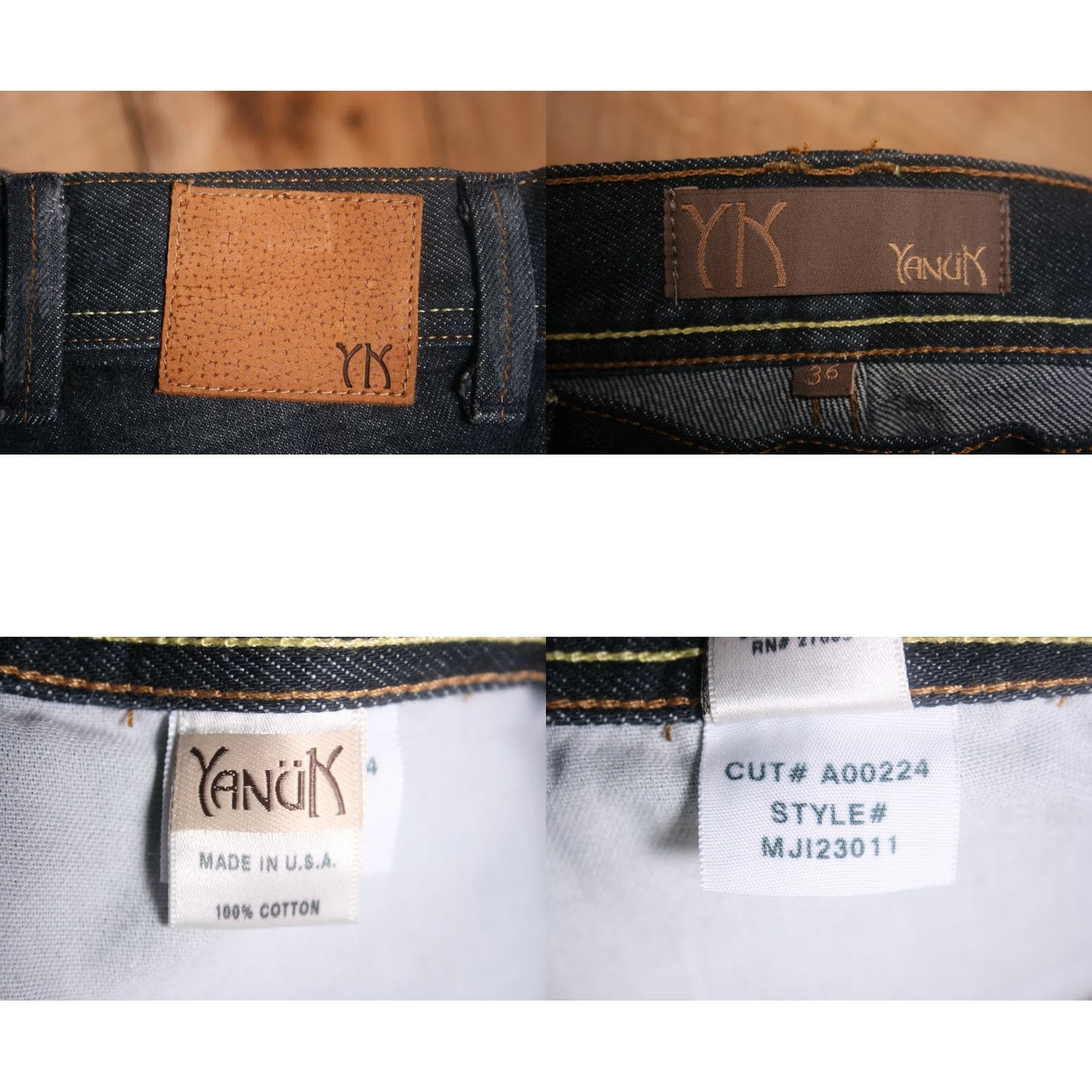 Vintage YANUK Jeans Bootcut 6-Pocket Boyfriend 100% Cotton Regular Women Adult 36 Blue Denim 34 Inseam 36 W38.5 L34 Size 25" / US 0 / IT 36 - 8 Thumbnail