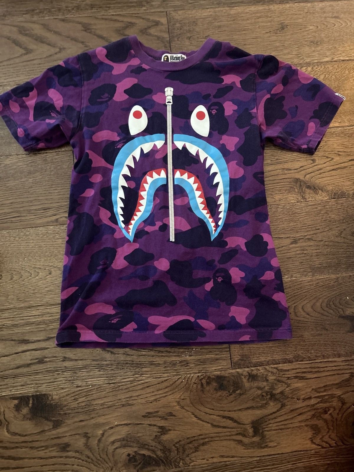 Bape Color Camo Shark Tee Size US S / EU 44-46 / 1 - 12 Thumbnail