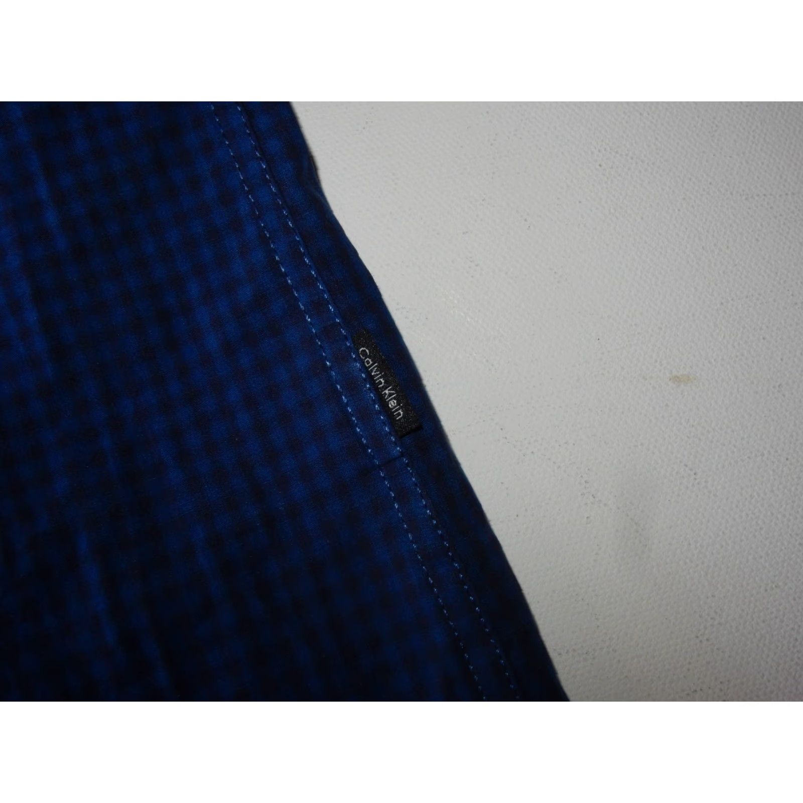 Calvin Klein Calvin Klein Shirt Men’s Button-Front Long Sleeve Plaid Size S Blue Cotton Size US S / EU 44-46 / 1 - 4 Thumbnail