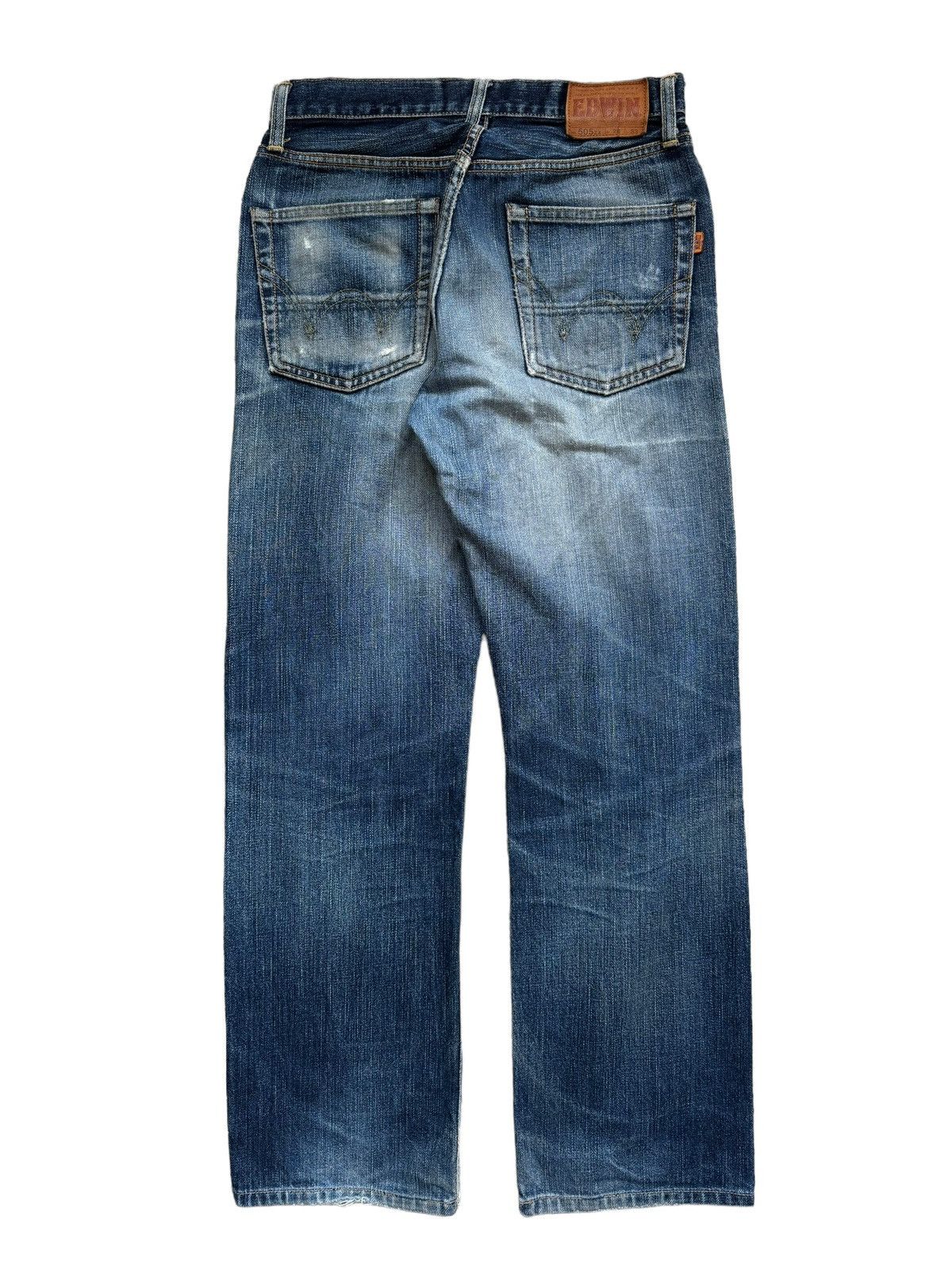 Edwin Vintage Edwin 505zx Distressed Selvedge Jeans Size US 28 / EU 44 - 10 Thumbnail
