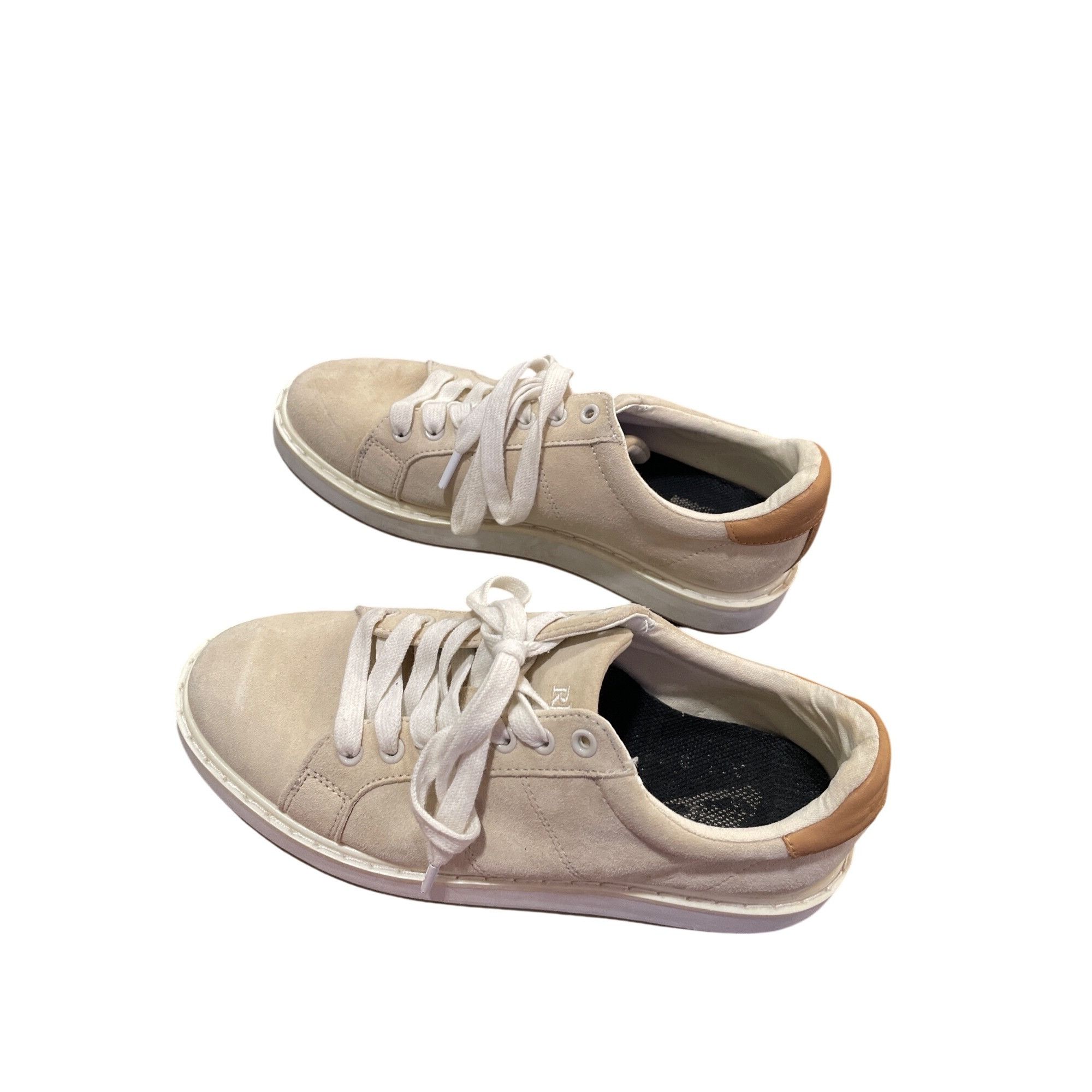 Ralph Lauren Ralph Lauren Lauren Angeline wms beige sheep leather sneaker Size US 7.5 / IT 37.5 - 4 Thumbnail