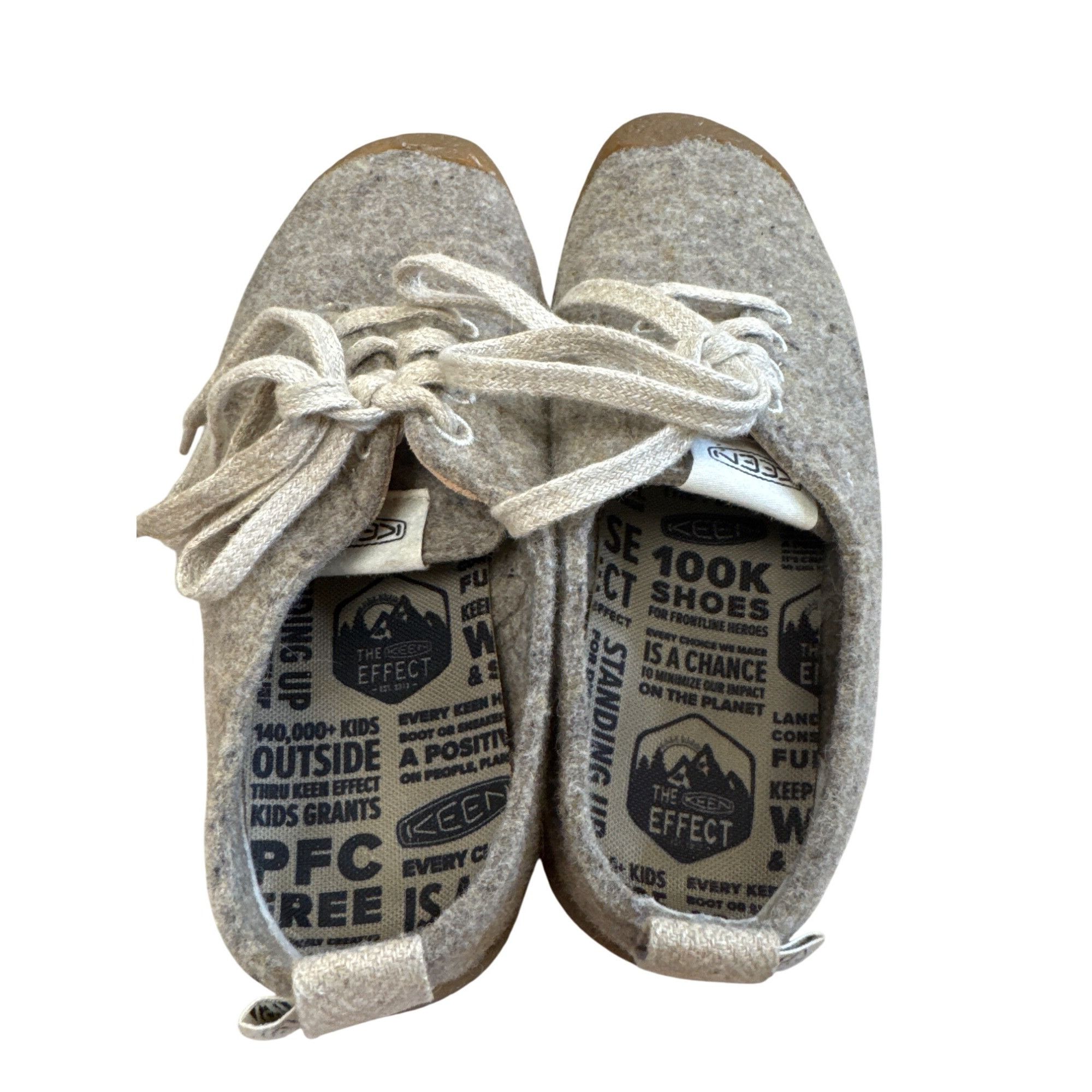 KEEN Keen womans tan wool Blend Lace-Up Casual Shoes sneakers siz Size US 8.5 / IT 38.5 - 9 Thumbnail