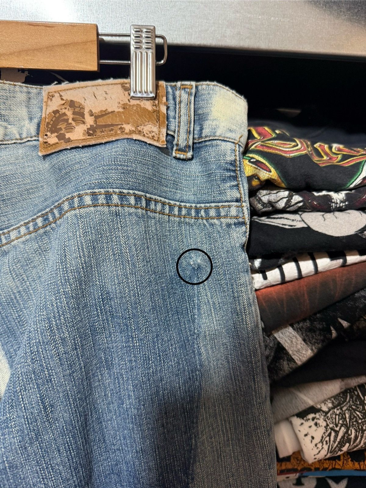 Japanese Brand CYBER PUNK Y2K VSCT JEANS DENIM NAVY AVANT GARD JEANS HYPE Size US 36 / EU 52 - 16 Thumbnail