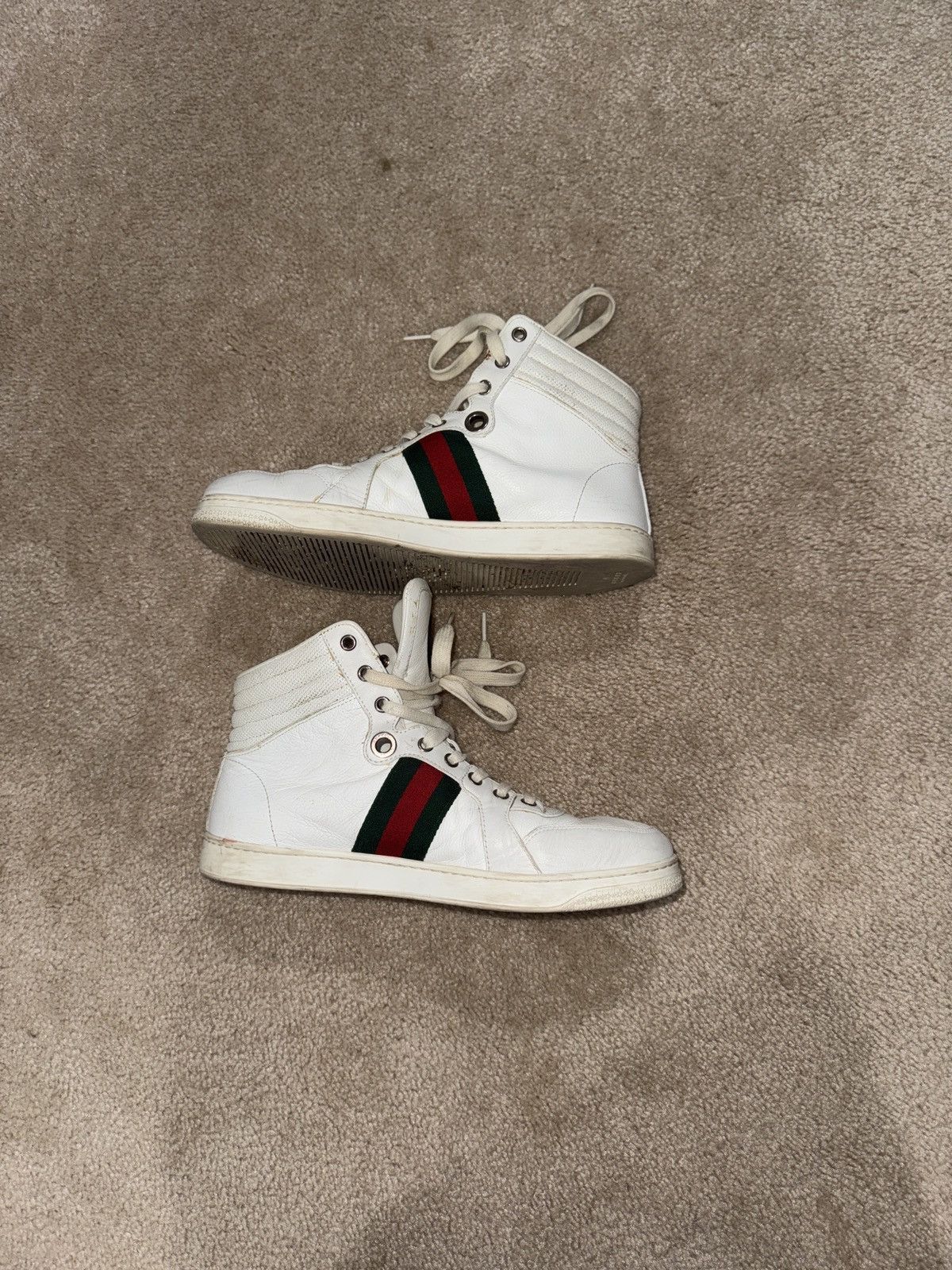 Gucci Gucci signature high leather sneakers Size US 8 / EU 41 - 2 Thumbnail