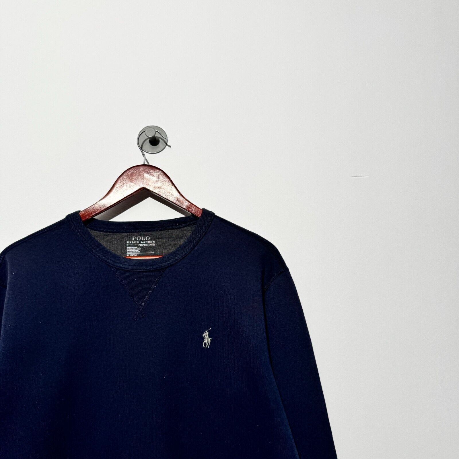 Ralph Lauren Vintage Ralph Lauren Unisex Navy Blue Cotton Sweater Size M Size US M / EU 48-50 / 2 - 2 Thumbnail