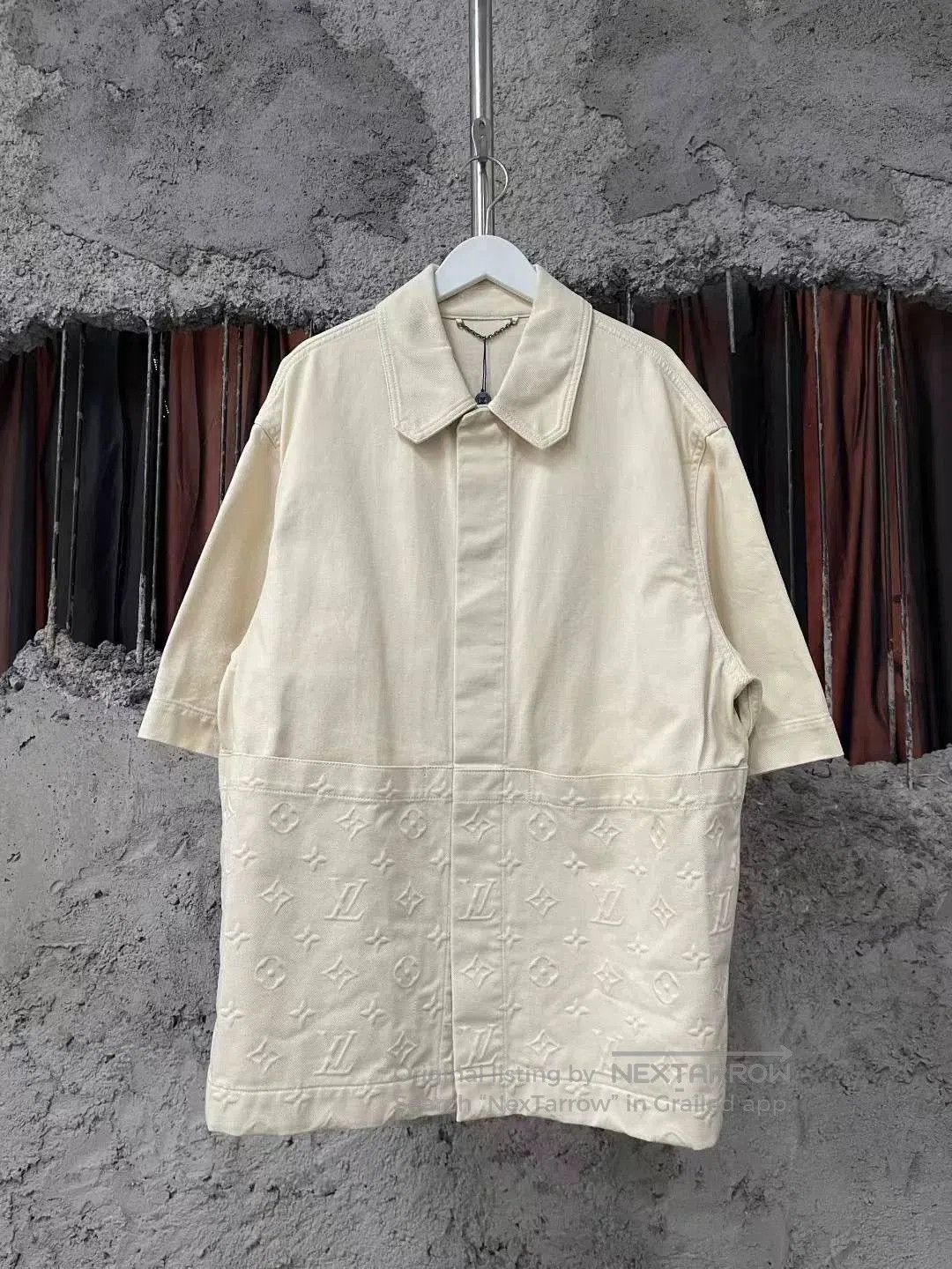 Louis Vuitton Louis Vuitton White Monogram Denim Shirt. Size US L / EU 52-54 / 3 - 1 Thumbnail
