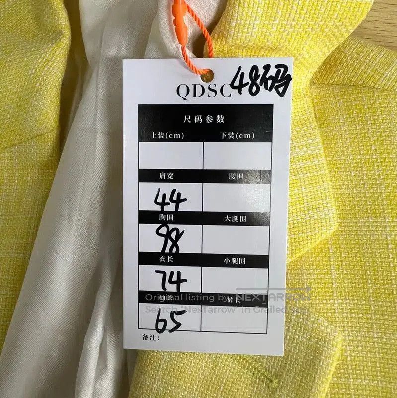 Versace Versace Yellow Cotton Women's Jacket . Size XXS / US 00 / IT 34 - 6 Thumbnail