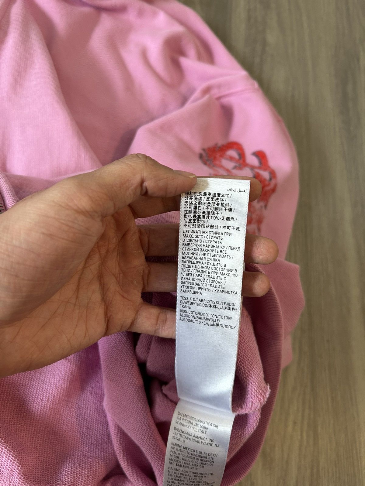 Balenciaga Balenciaga Pink Offshore Zip Up Hoodie Size Small Size US S / EU 44-46 / 1 - 17 Thumbnail