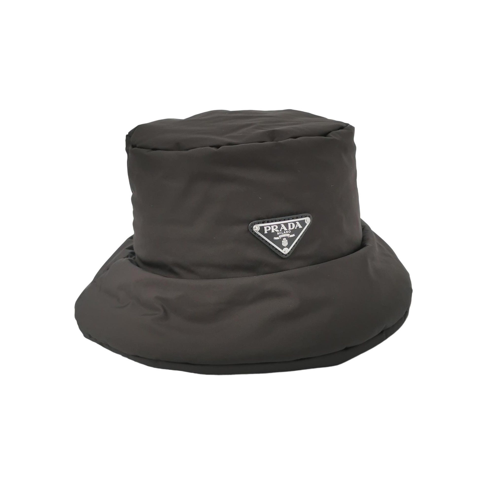 Prada Prada Re-Nylon Triangle Logo Bucket Hat Size S Size ONE SIZE - 1 Thumbnail