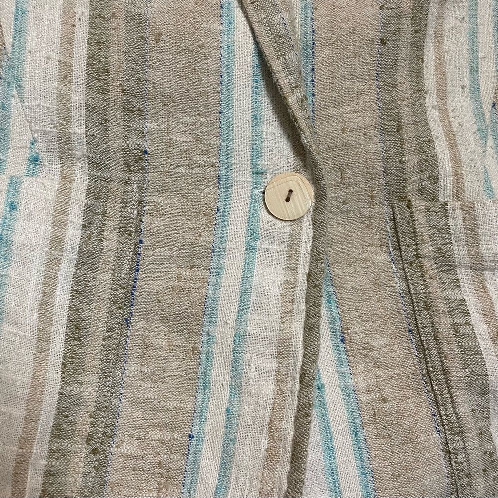 Travis Scott La Fame Linen Striped Jacket Size M Size M / US 6-8 / IT 42-44 - 8 Thumbnail
