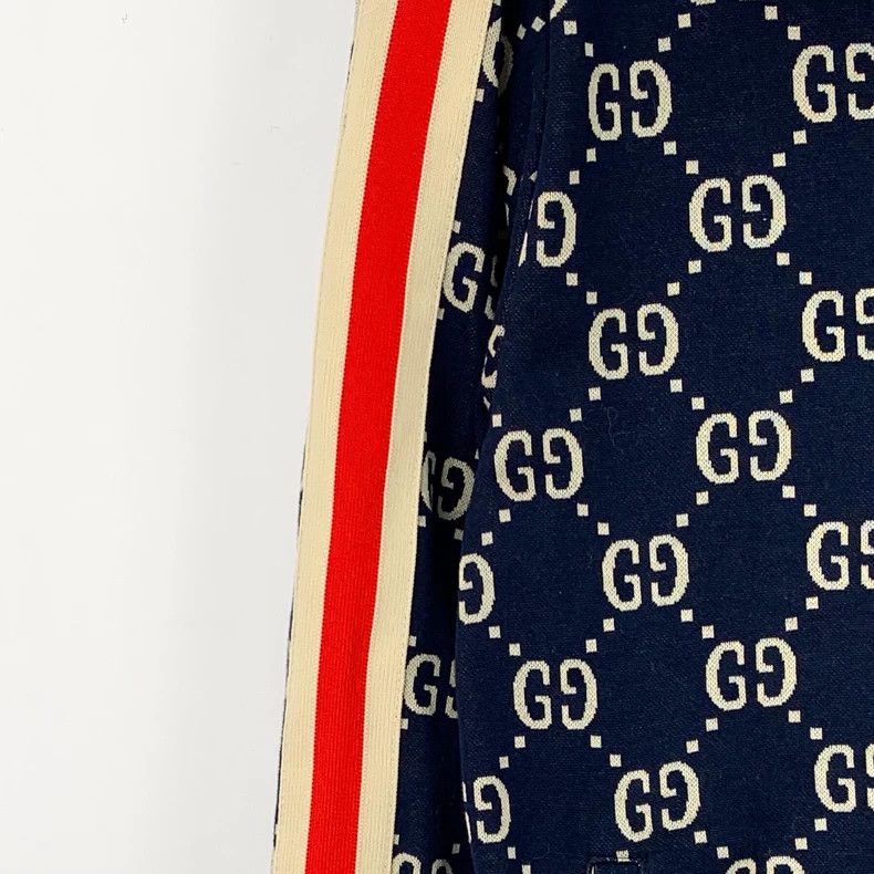 Gucci Gucci Color-matched logo jacquad full-printed cotton lapel Size US S / EU 44-46 / 1 - 4 Thumbnail