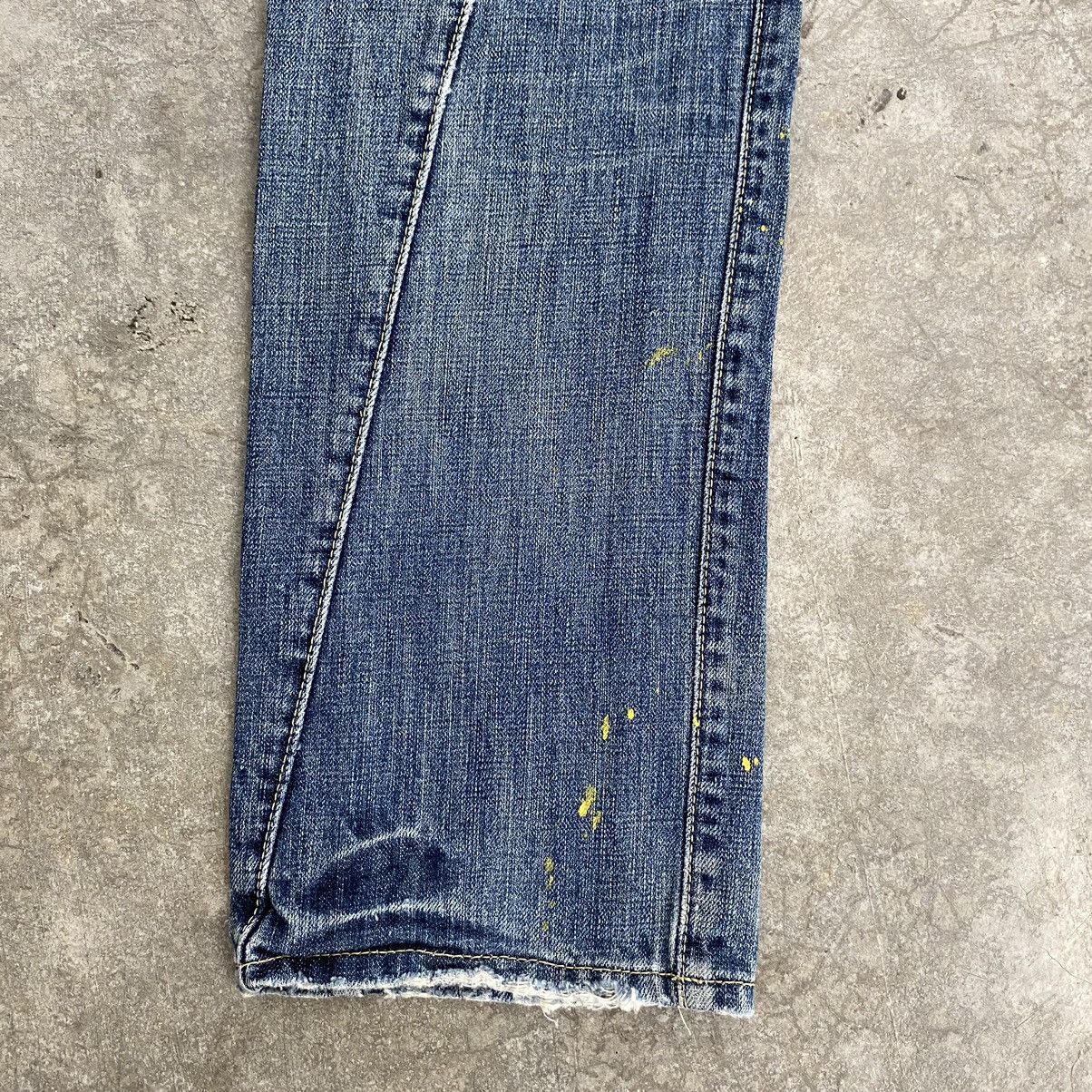 Designer × Japanese Brand Rage Blue Japan Double Waist Denim Jeans Size US 31 - 17 Thumbnail