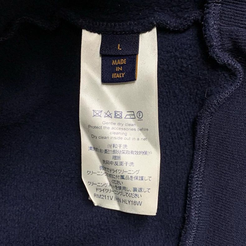 Louis Vuitton LOUIS VUITTON Navy hooded sweatshirt Size US L / EU 52-54 / 3 - 7 Thumbnail