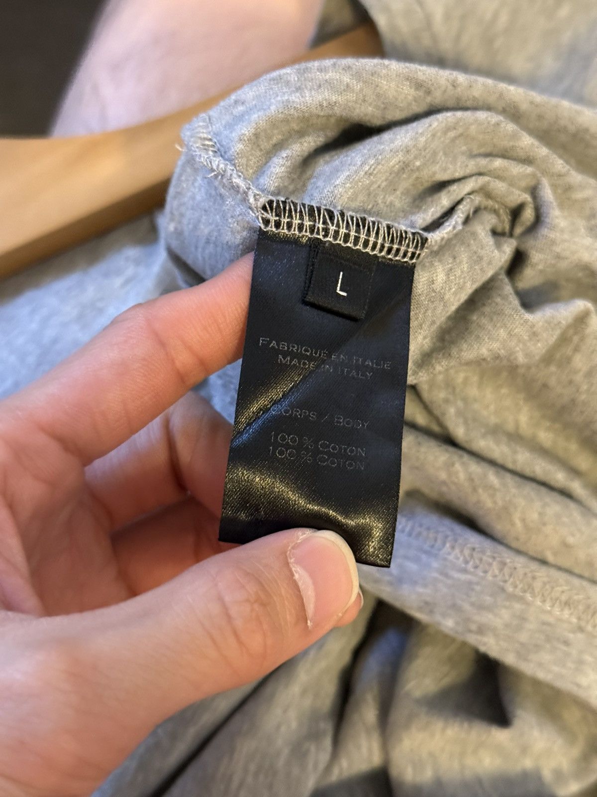 Balmain Balmain distressed t shirt size L grey Size US L / EU 52-54 / 3 - 5 Thumbnail