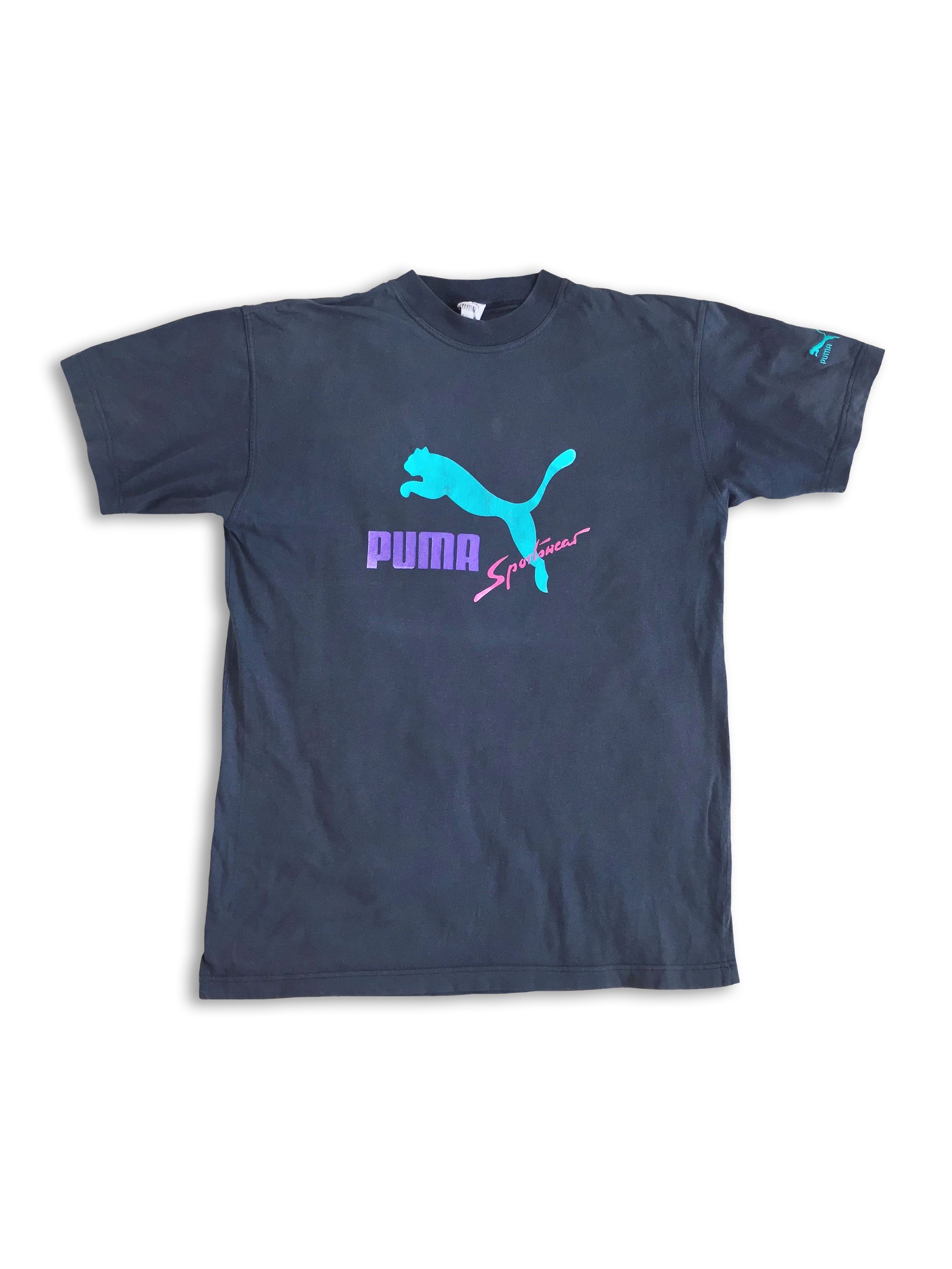 Puma Vintage 80s 90s PUMA SPORT T shirt Faded Tee / Medium Size US M / EU 48-50 / 2 - 1 Thumbnail