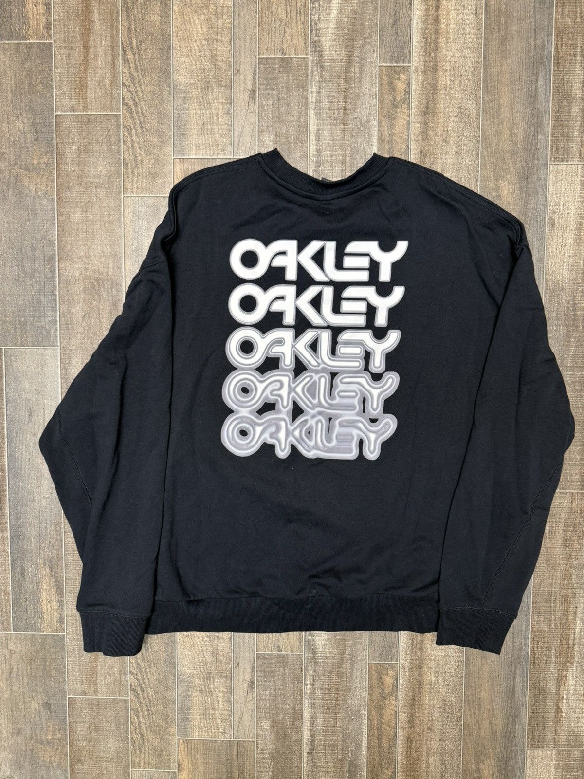 Oakley Black Oakley Sweater Transition Logo Boxy Fit Size US XL / EU 56 / 4 - 1 Thumbnail