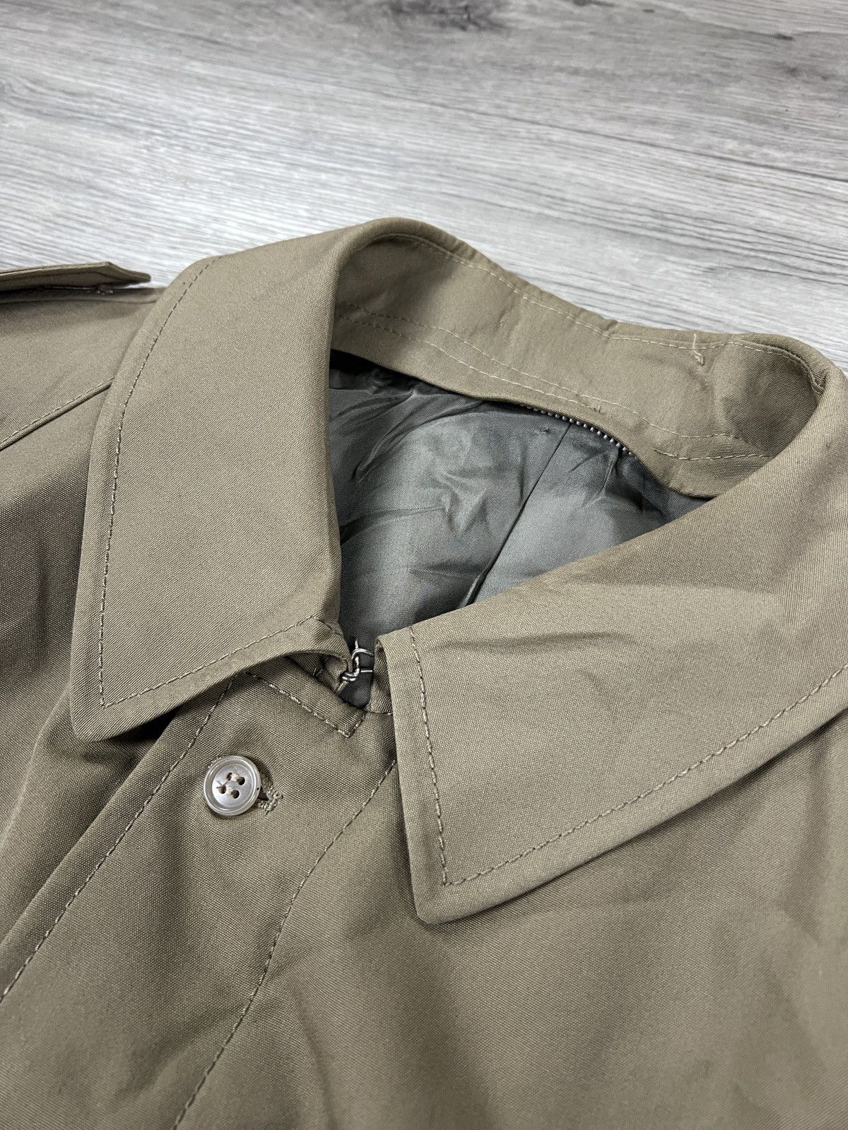 Other Retro Mens Diolen 1973s Trench Coat Size 50 Beige Size US L / EU 52-54 / 3 - 7 Thumbnail