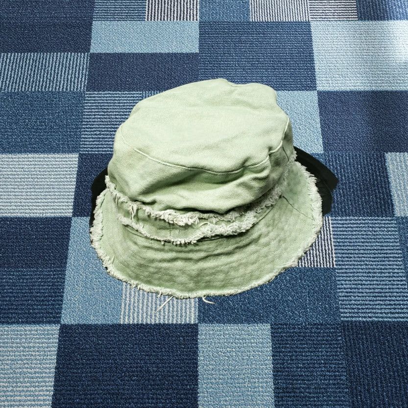 Steve Madden Steve Madden Bucket Hat Womens One Size Green Fringe Trim Lined Casual Size ONE SIZE - 1 Thumbnail
