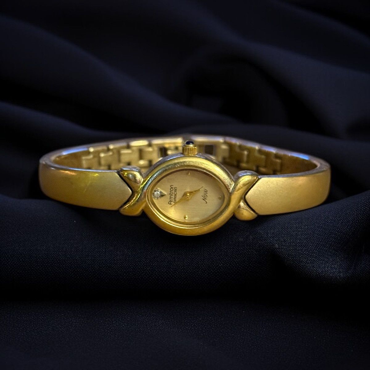 Vintage Vintage Armitron Diamond Now gold plated watch Size ONE SIZE - 1 Thumbnail