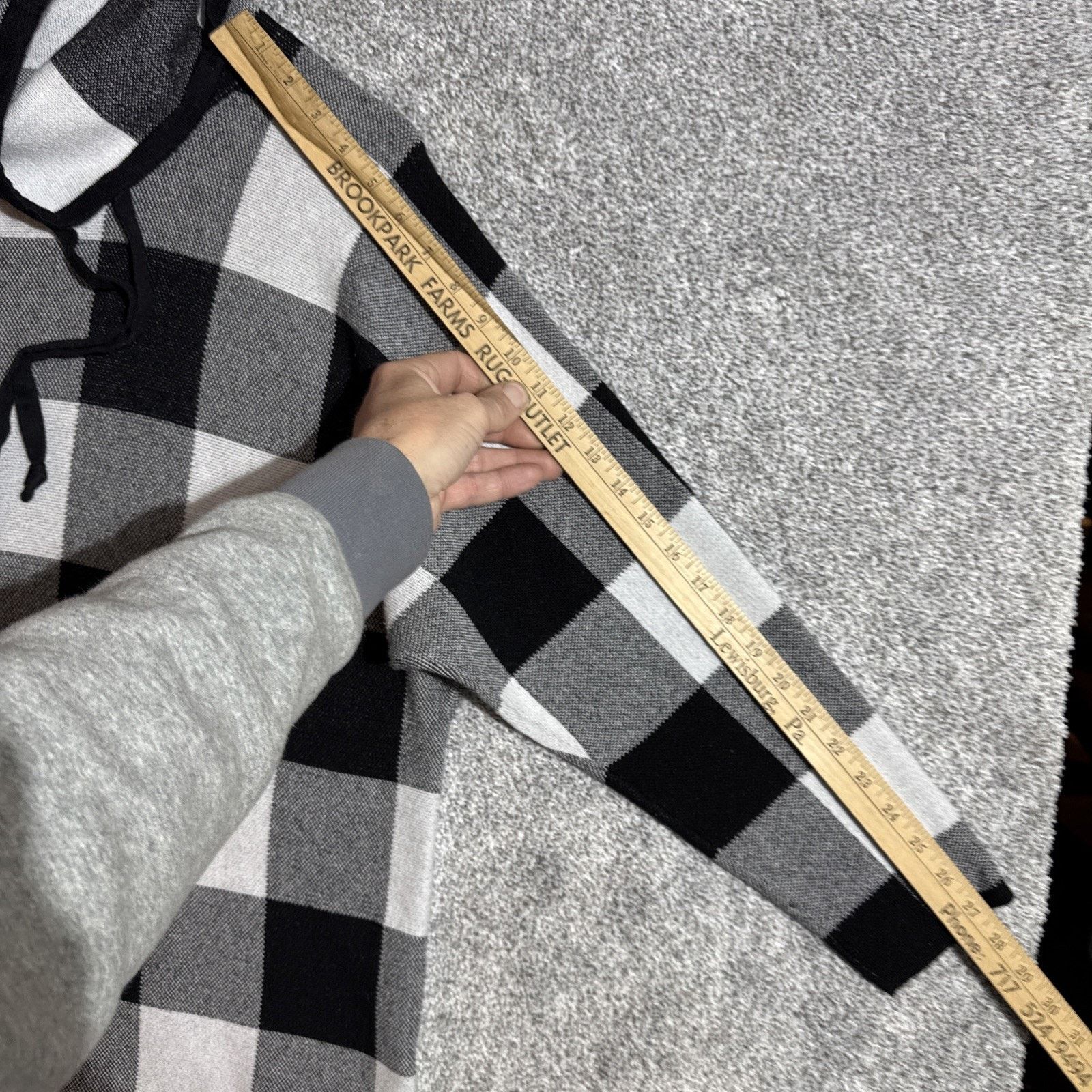Other Buffalo Plaid Cowl Neck Tunic Sweater Womens 1X Plus Grunge Size XL / US 12-14 / IT 48-50 - 4 Thumbnail
