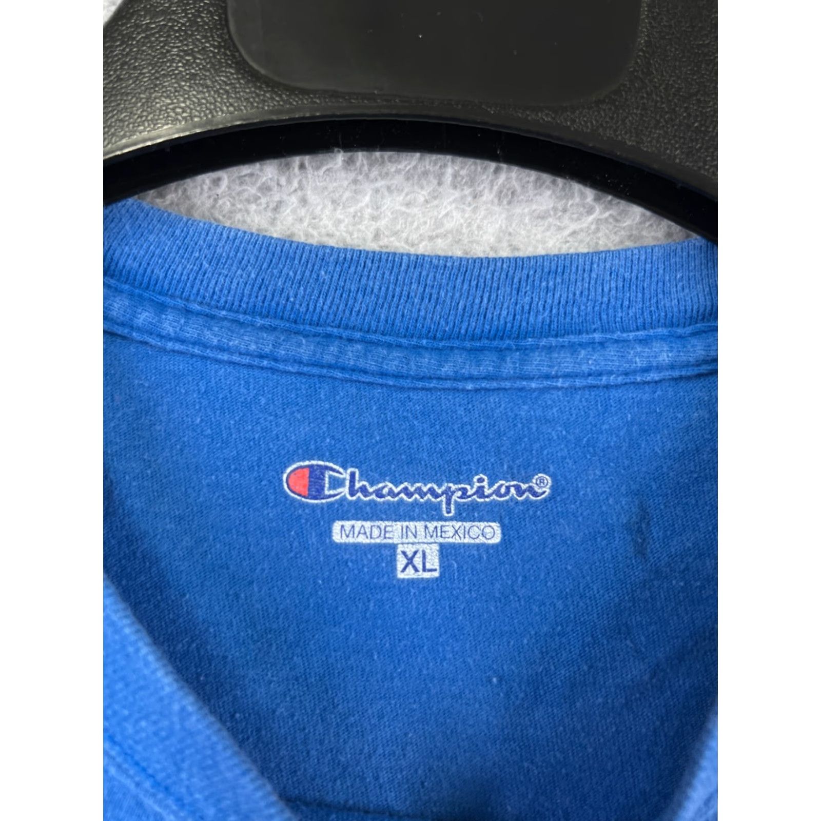 Champion Champion Shirt Mens XL Blue Short Sleeve Crew Neck Logo 100% Cotton Size US XL / EU 56 / 4 - 4 Thumbnail