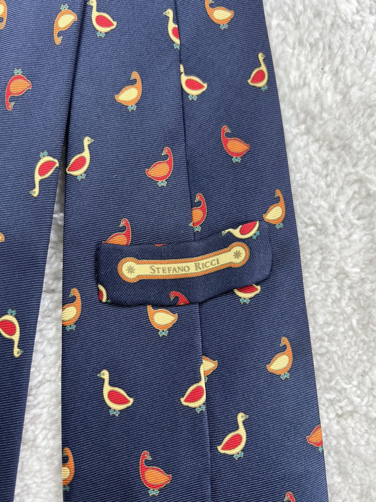 Stefano Ricci Vintage Stefano Ricci Italy Silk Luxury Duck Tie Size ONE SIZE - 10 Thumbnail