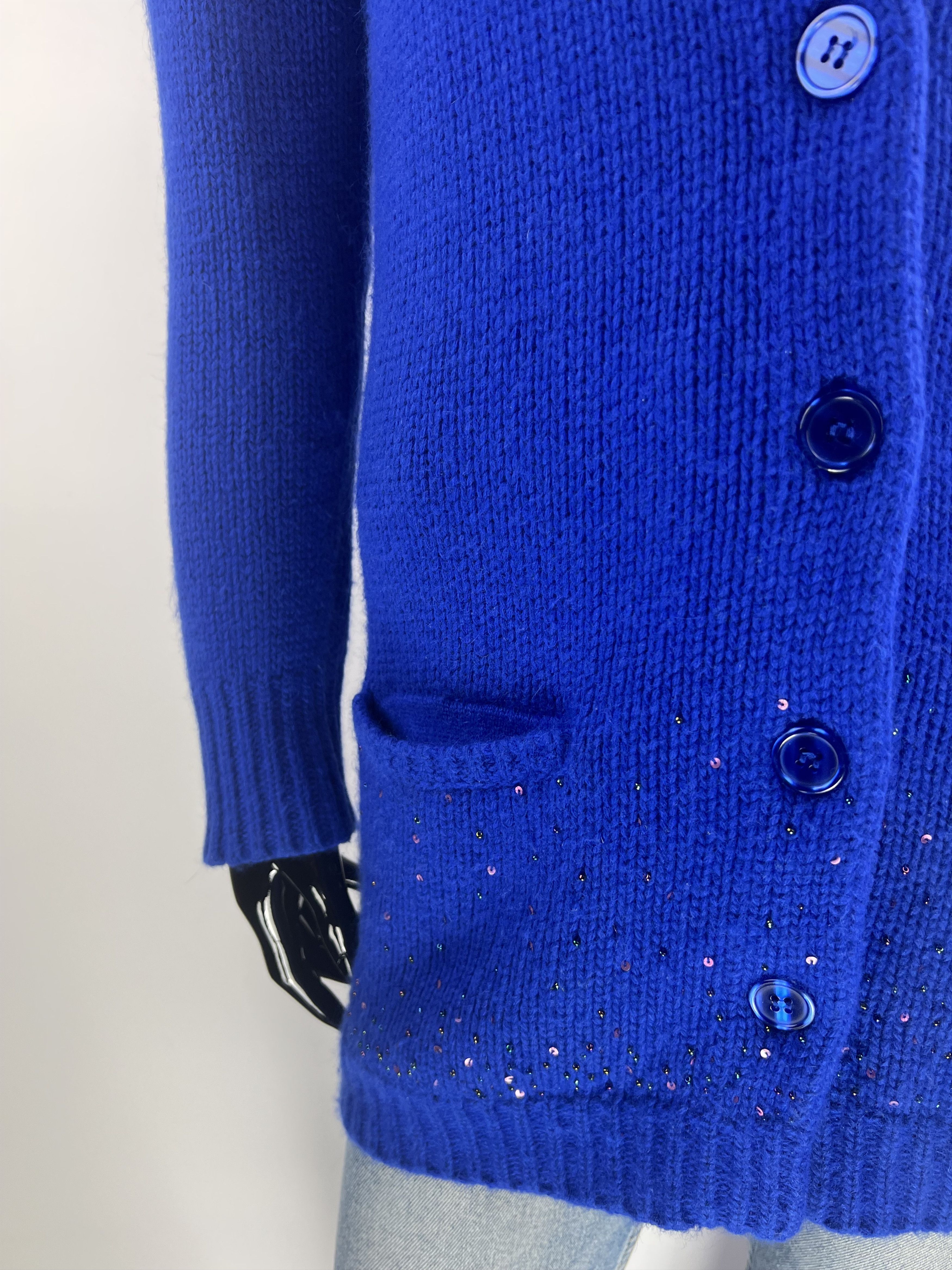 Sandro Sandro cardigan wool angora sequins Blue size S Size S / US 4 / IT 40 - 6 Thumbnail