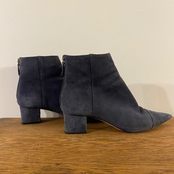 Alexandre Birman Alexandre Birman Blue Suede Heeled Boots EU 38.5 Size US 8 / IT 38 - 1 Thumbnail