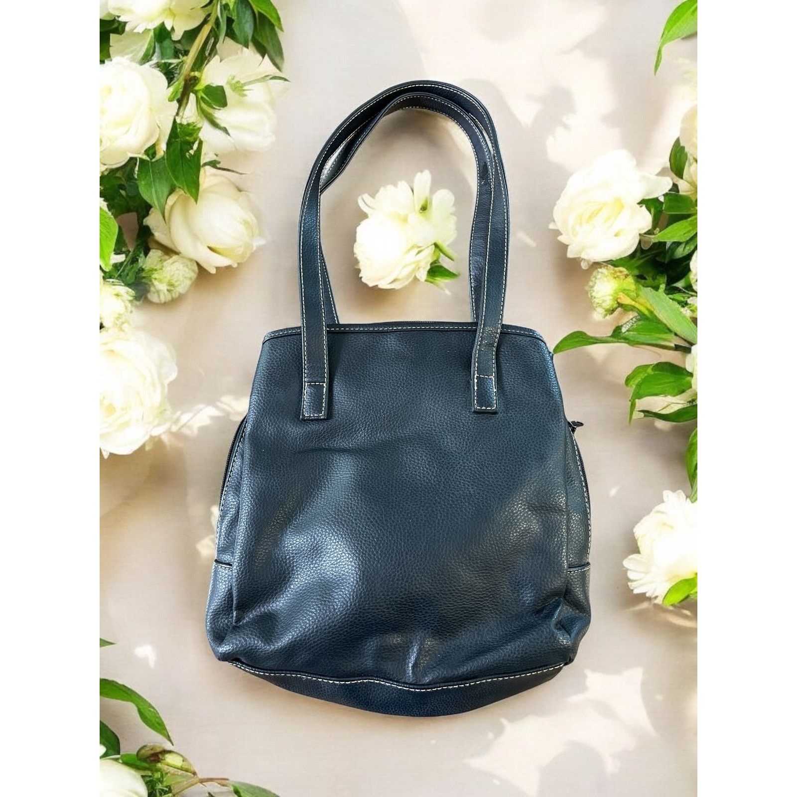 Unknown London Frankie & Johnnie Black Leather Purse Shoulder Bag Wallet Size ONE SIZE - 8 Thumbnail