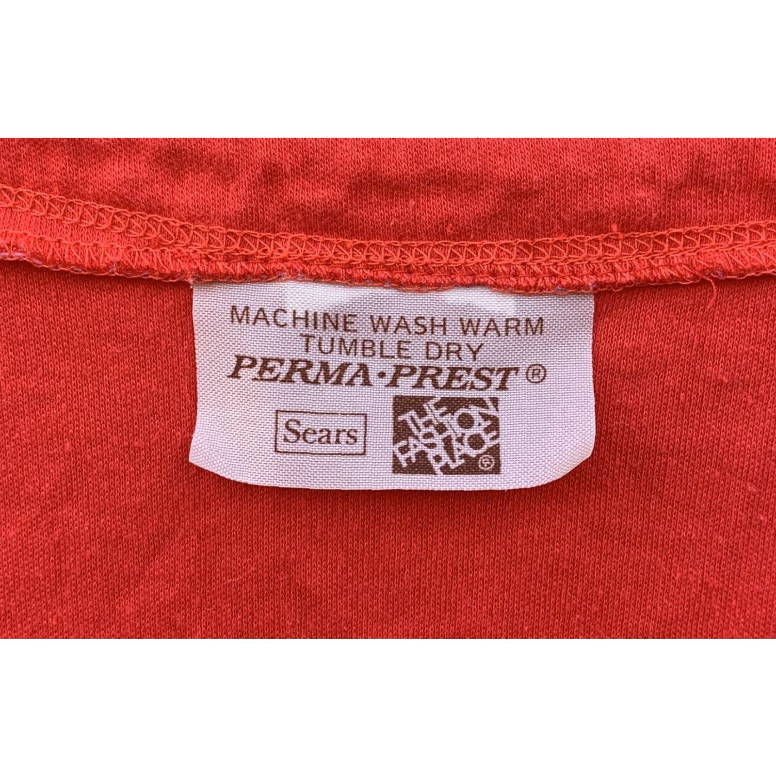 Sears VINTAGE Sears The Fashion Place top t-shirt tee 70s 80s size M Medium Red Cotton Or Cotton Blend Shirt Mens Size M / US 6-8 / IT 42-44 - 5 Thumbnail
