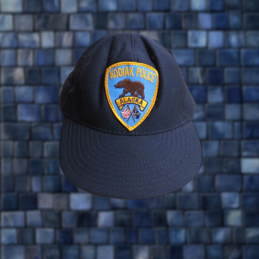 Vintage VINTAGE Kodiak Alaska Police Navy Blue Bear USA Trucker Snapback Hat Cap Adjustable Men Blue 80s 70s USA Snapback Hat Size ONE SIZE - 1 Thumbnail
