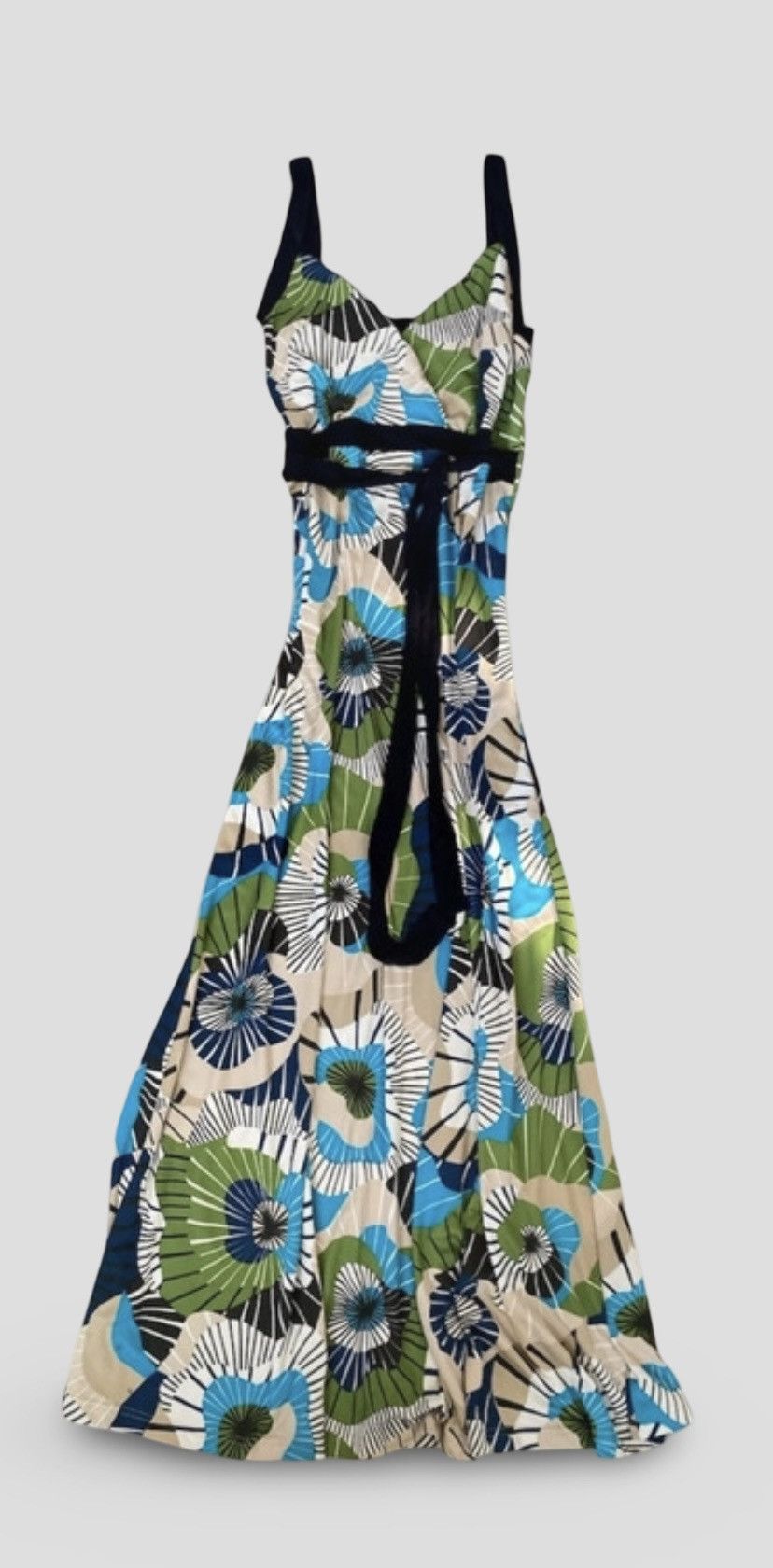 Other Bold 2000s Laura Scott Graphic Maxi Dress Size M / US 6-8 / IT 42-44 - 2 Thumbnail