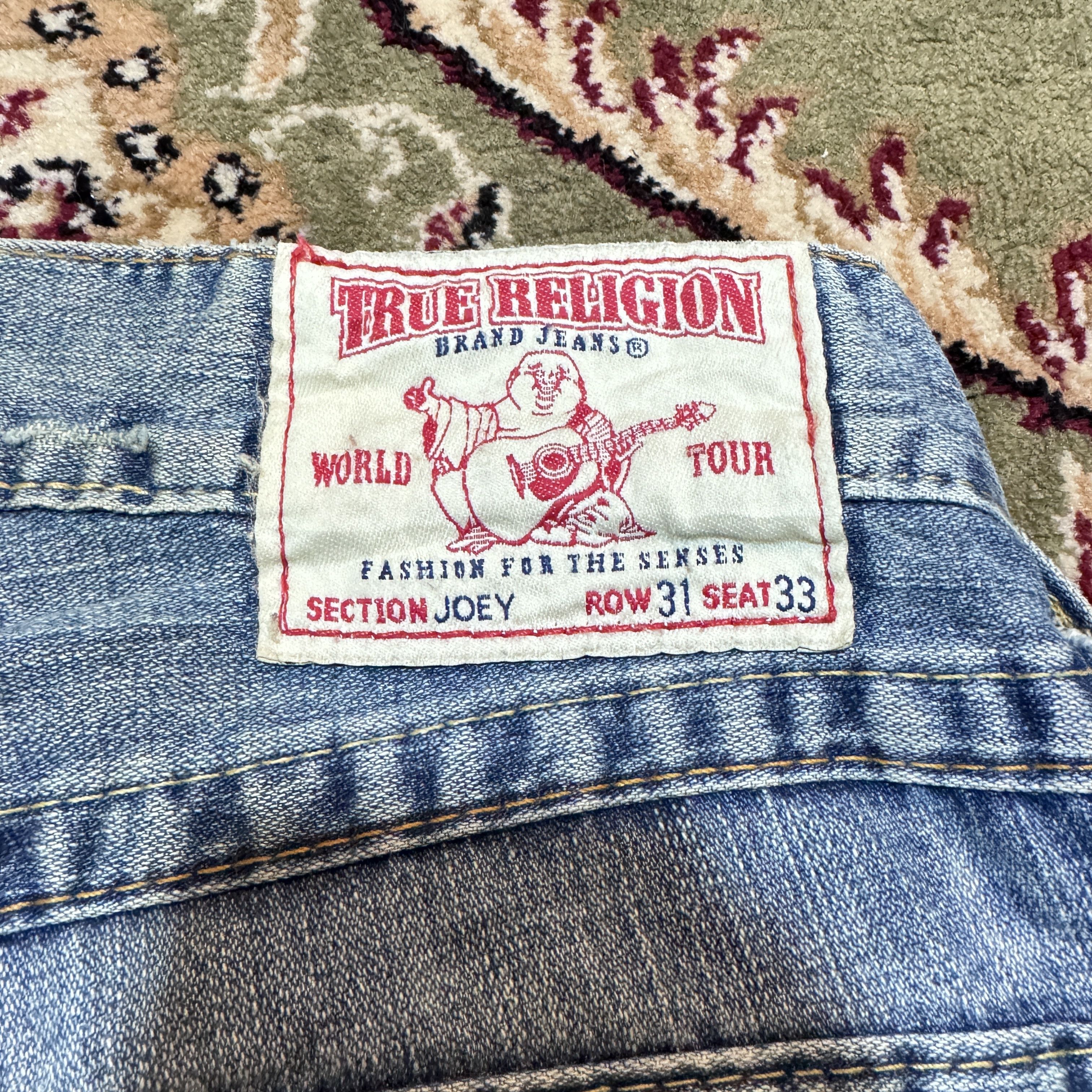 True Religion Vintage Y2K Flare True Religion Joey Distressed Jeans Mens Size US 31 - 5 Thumbnail