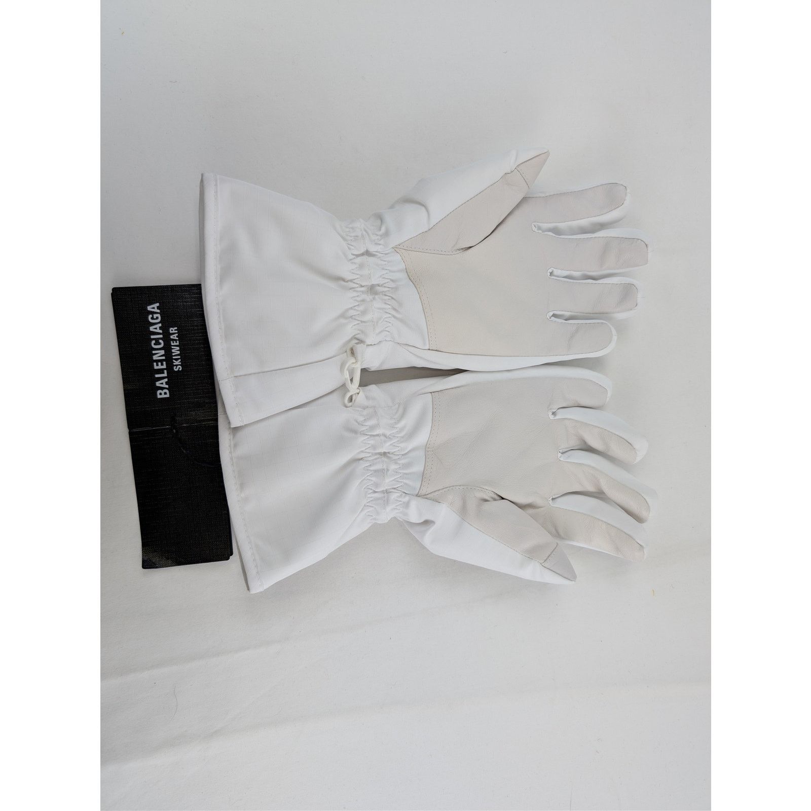 Balenciaga o1rshd1 Size: M / Ripstop Ski Gloves in White Size ONE SIZE - 2 Thumbnail
