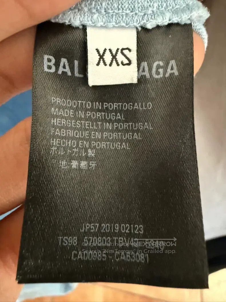 Balenciaga Balenciaga Haze Blue Coca-Cola Short Sleeve T-Shirt XXS Size US XXS / EU 40 - 4 Thumbnail