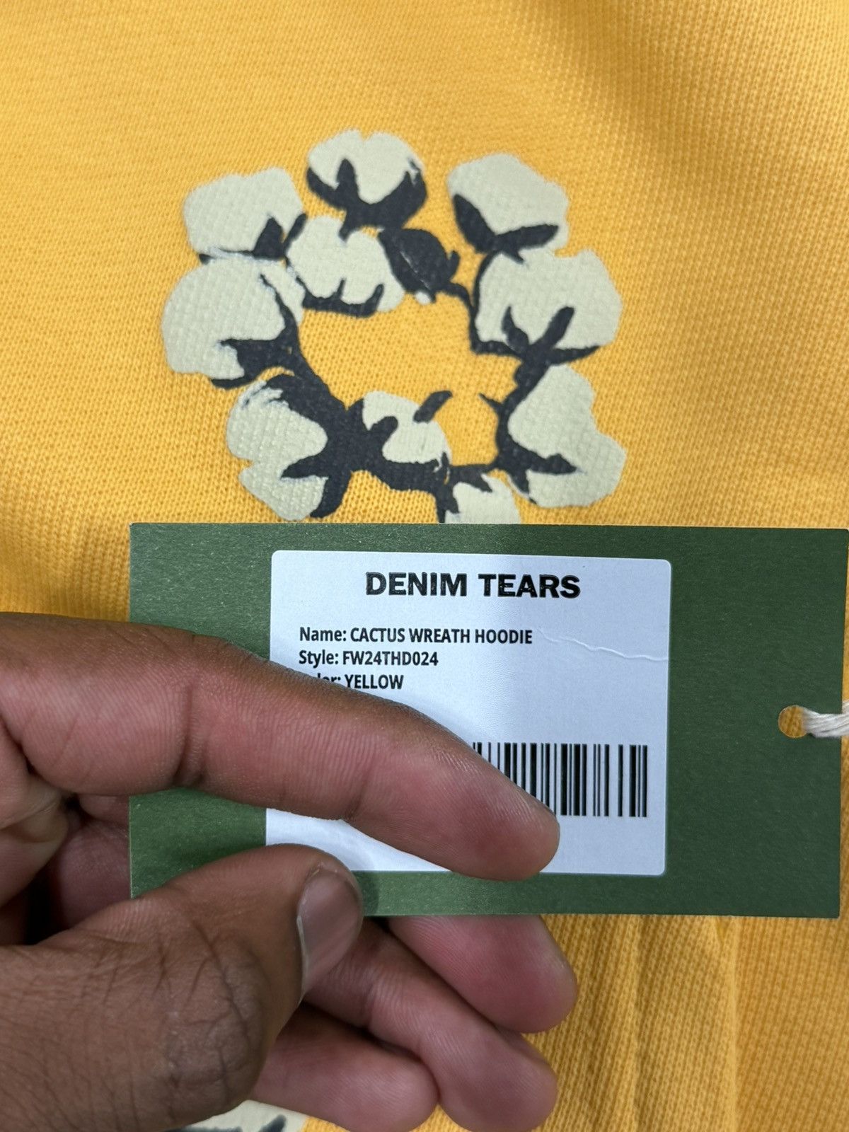 Cactus Plant Flea Market × DENIM TEARS Denim Tears Cactus Wreath Hoodie Size US XL / EU 56 / 4 - 3 Thumbnail